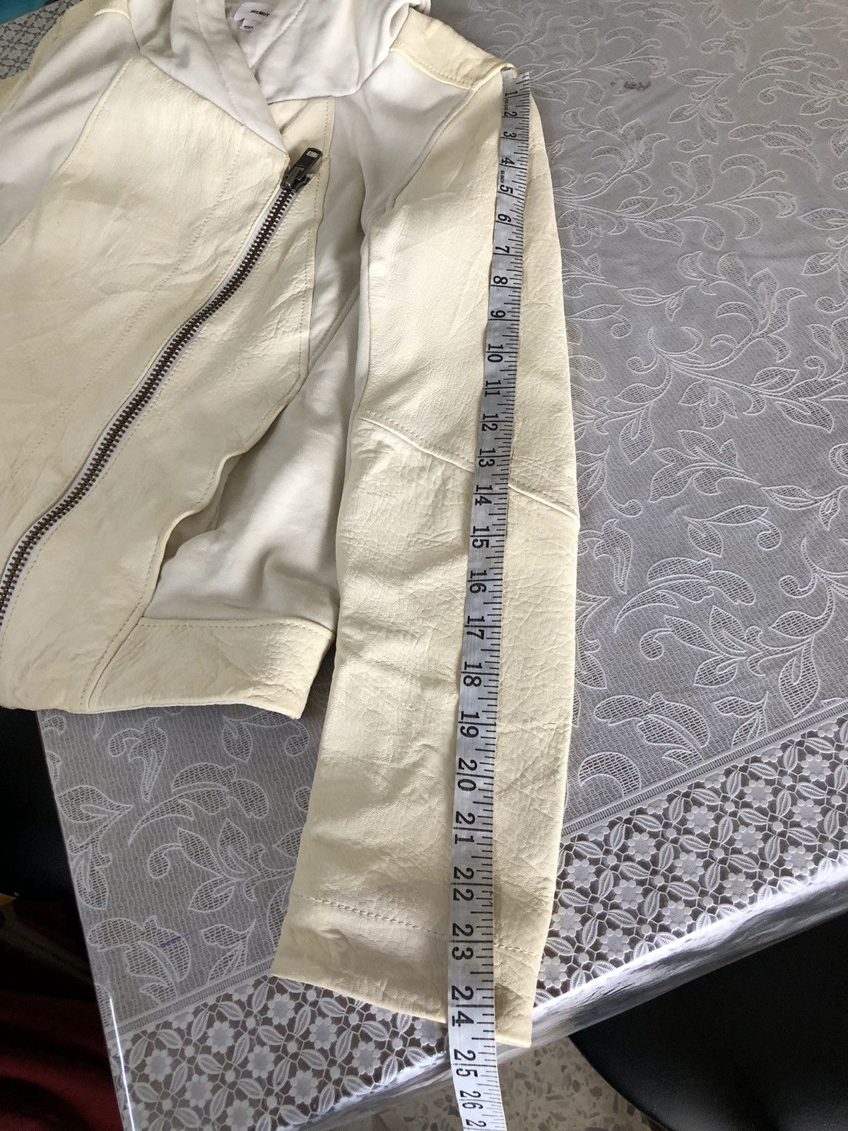 Helmut Lang Rare🔥 Helmut Lang Distressed Half Leather Jacket Hoodie Size S / US 4 / IT 40 - 25 Thumbnail