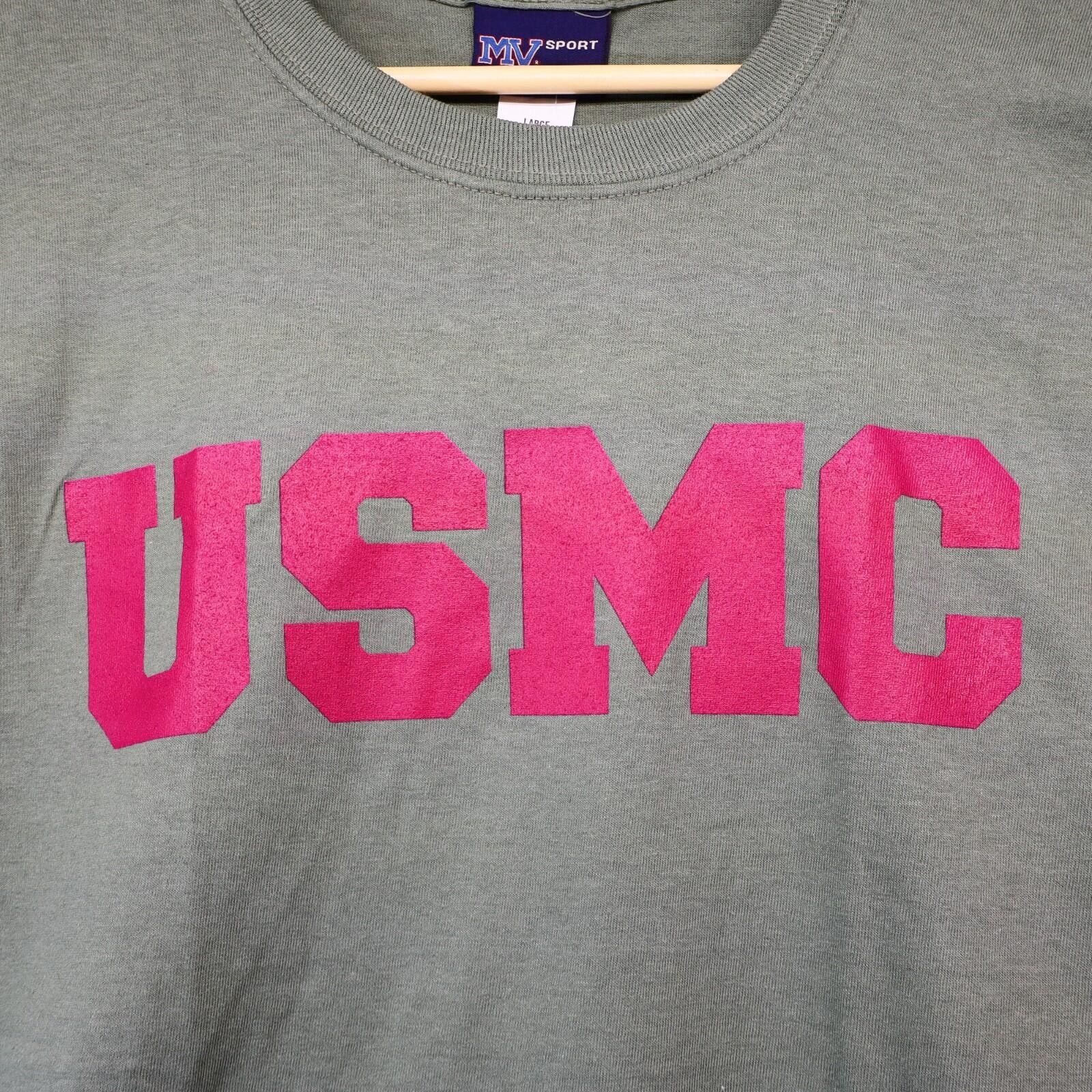 Other MV Sport Men Large USMC T-Shirt Green Olive NWT Size US L / EU 52-54 / 3 - 2 Thumbnail