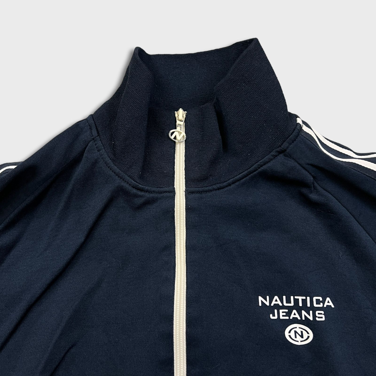 Nautica × Vintage Nautica Track Jacket Large Spell Out Sweatshirt Tracksuit Size US L / EU 52-54 / 3 - 2 Thumbnail