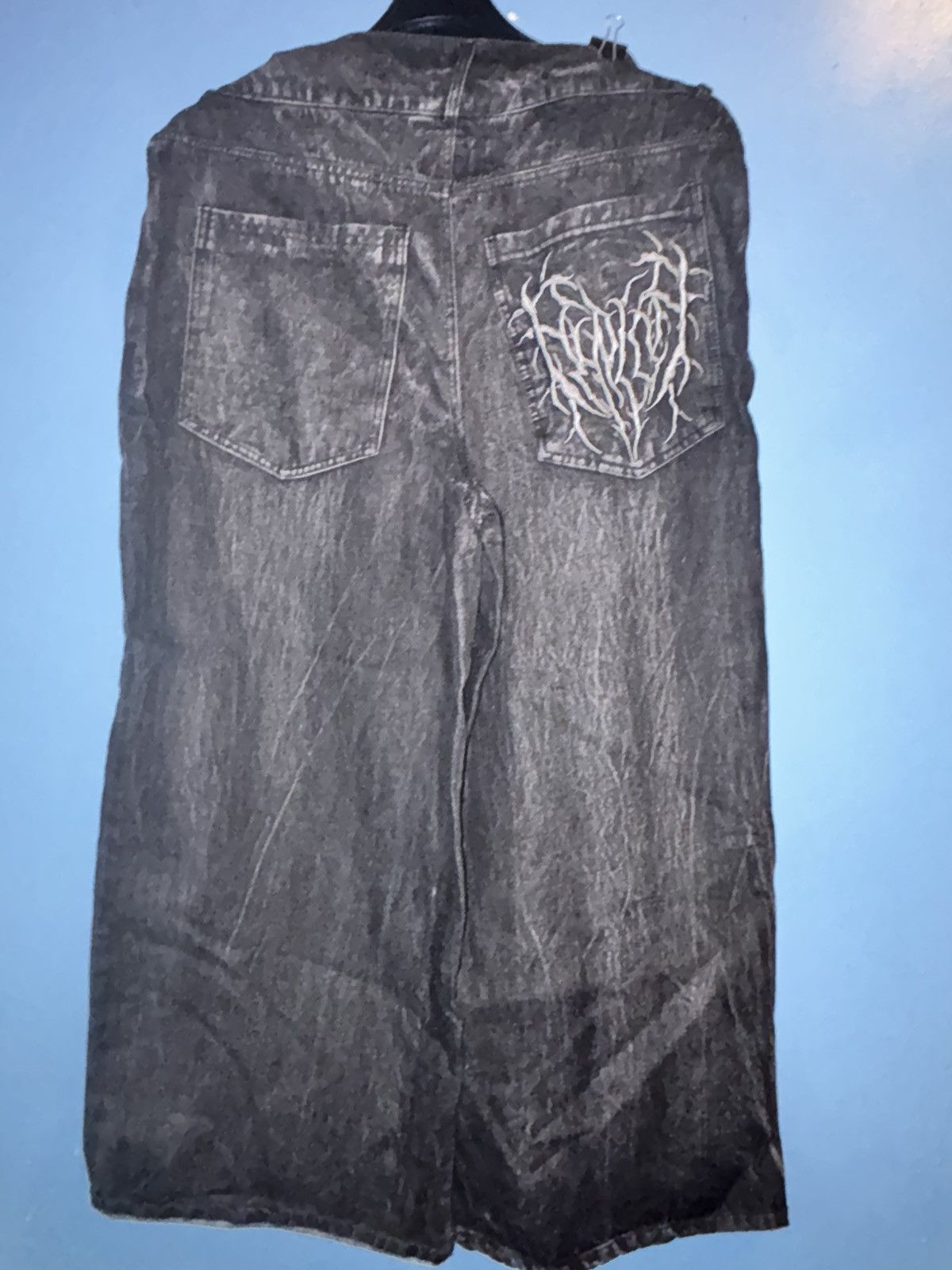 Other Black and white distressed denim jeans Size US 38 / EU 54 - 2 Thumbnail