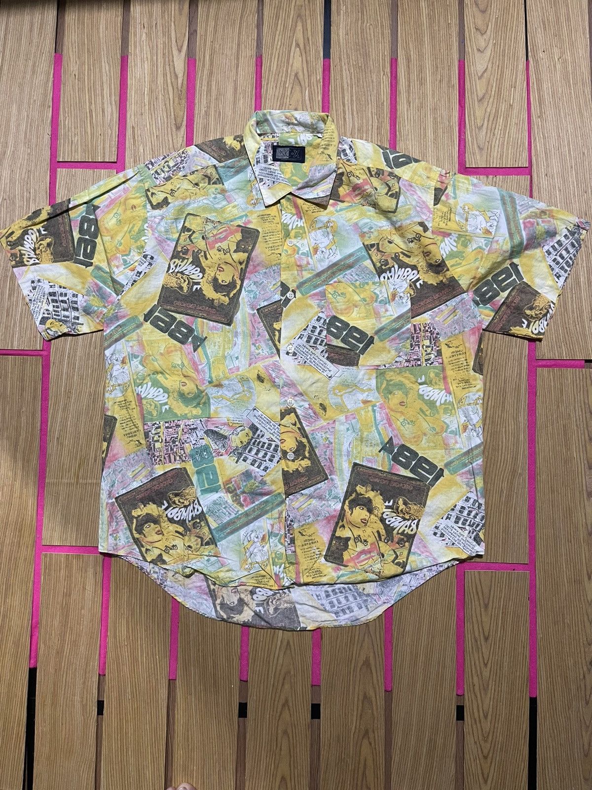 Hysteric Glamour Y2K INC-X short-sleeved shirt with full images of rare Size US L / EU 52-54 / 3 - 1 Thumbnail