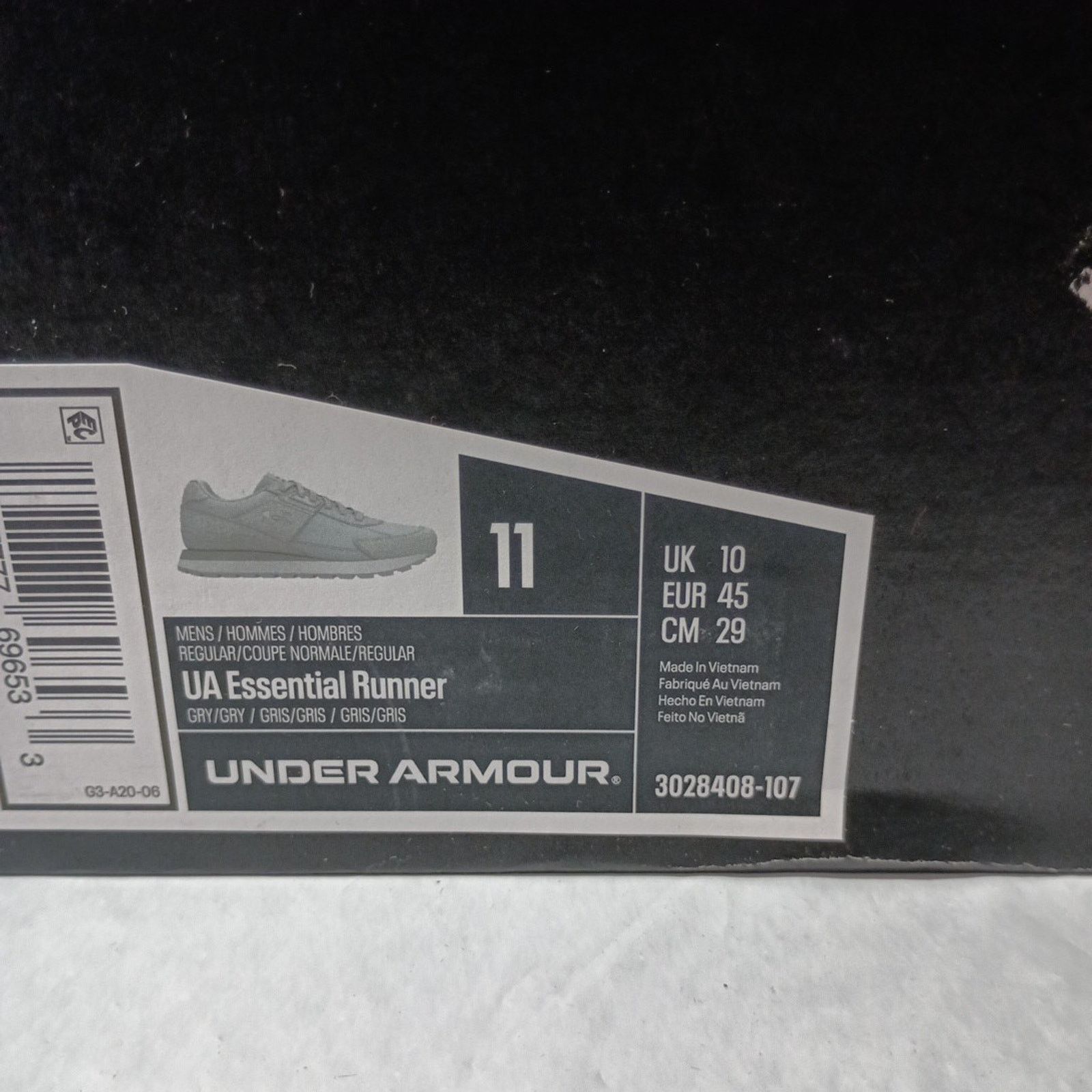 Under Armour Under Armour Essential Runner Shoes Men SZ 11 Grey Sneakers Size US 11 / EU 44 - 8 Thumbnail