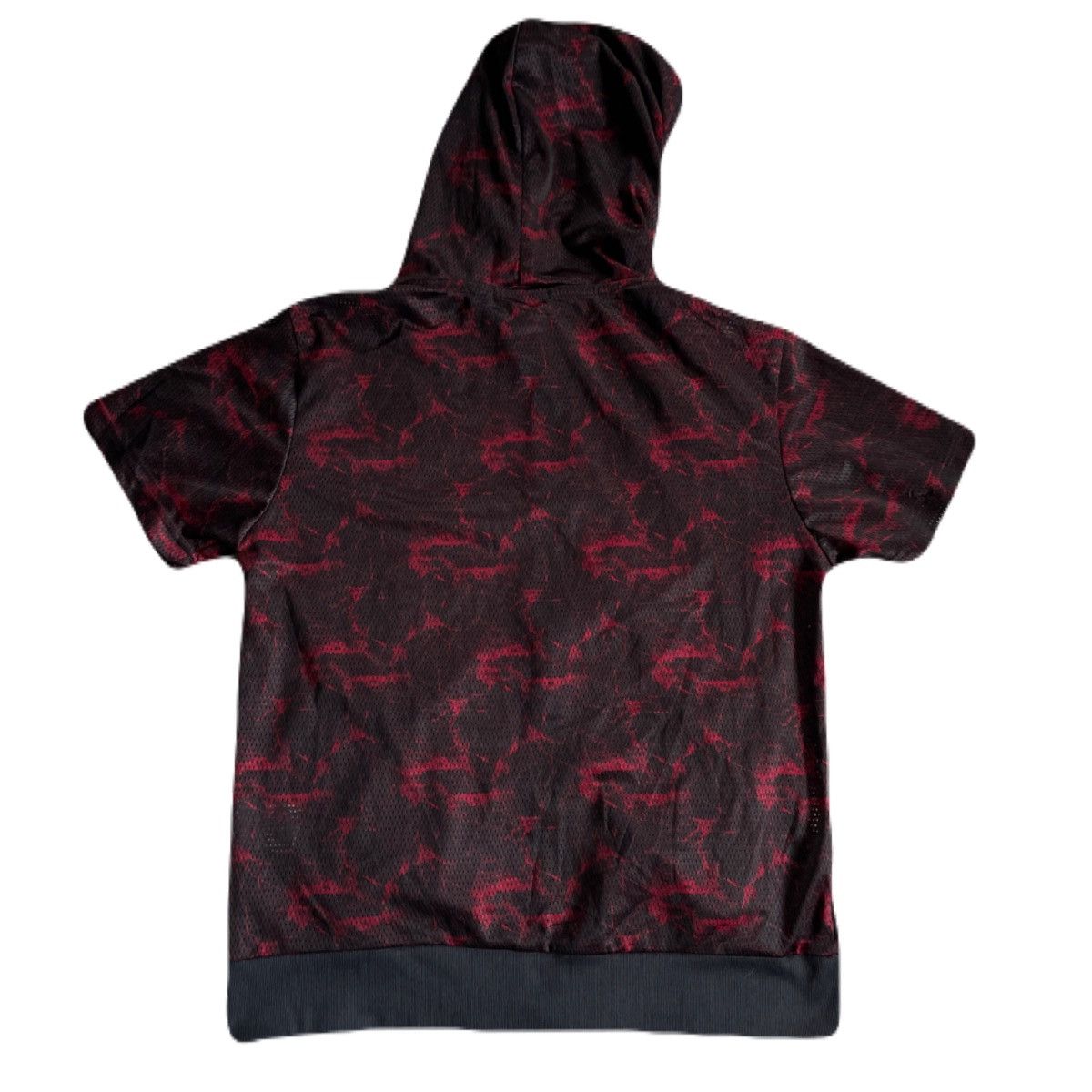 If Six Was Nine 2000s Japanese archive Vkei Graphic Mesh Short-Sleeve Hoodie Size US L / EU 52-54 / 3 - 4 Thumbnail