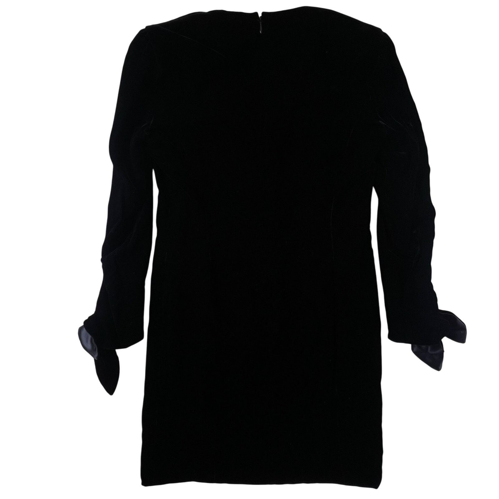 Anne Klein 1980s Velvet Little Black Dress 10 – Vintage Anne Klein II Size L / US 10 / IT 46 - 5 Thumbnail