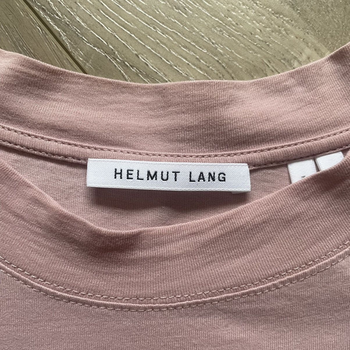 Helmut Lang Helmut Lang Pink Boxy Box Logo T Shirt Size US M / EU 48-50 / 2 - 6 Thumbnail