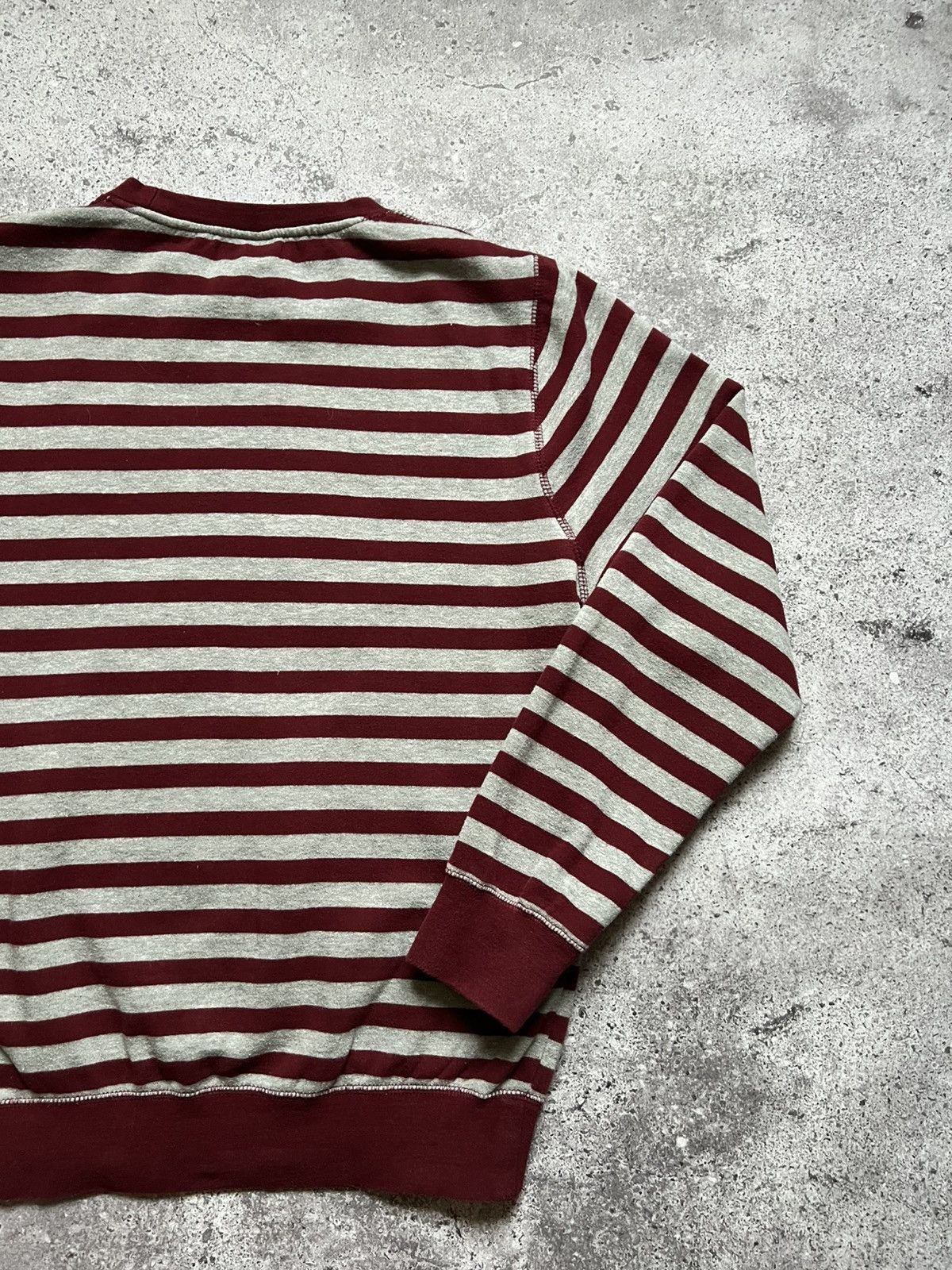 Stussy × Vintage Stussy Striped Sweatshirt Big Logo Men's Size US M / EU 48-50 / 2 - 12 Thumbnail