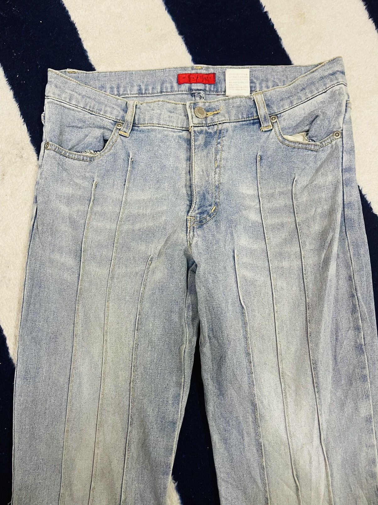 Japanese Brand Overs Points Flare Jeans (13) Size 28" / US 6 / IT 42 - 10 Thumbnail