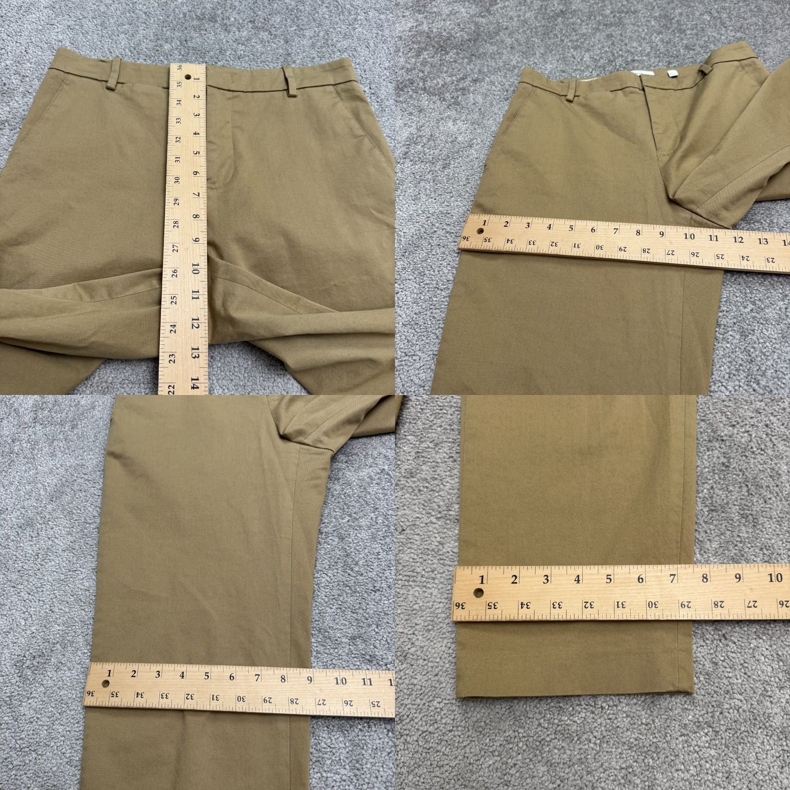 Banana Republic Banana Republic Pants Women Khaki Brown Cotton Blend Straight Leg Casual Workwear Designer Size 26" / US 2 / IT 38 - 10 Thumbnail
