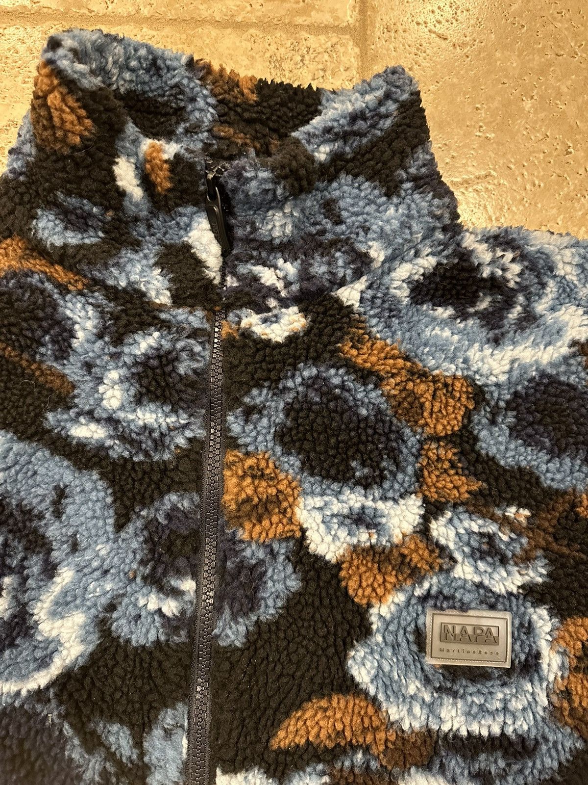 Martine Rose × Napapijri Martine Rose x Napapijri AW18 Blue Jacquard Floral Fleece Size US M / EU 48-50 / 2 - 7 Thumbnail