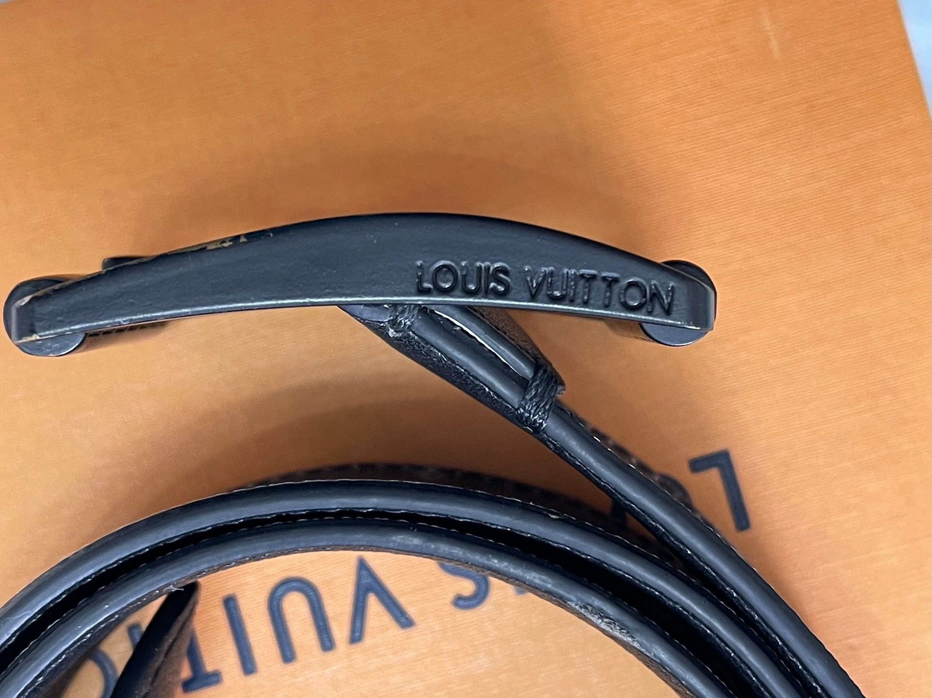 Louis Vuitton Louis Vuitton Runway Belt Black Men's 85 Size ONE SIZE - 9 Thumbnail