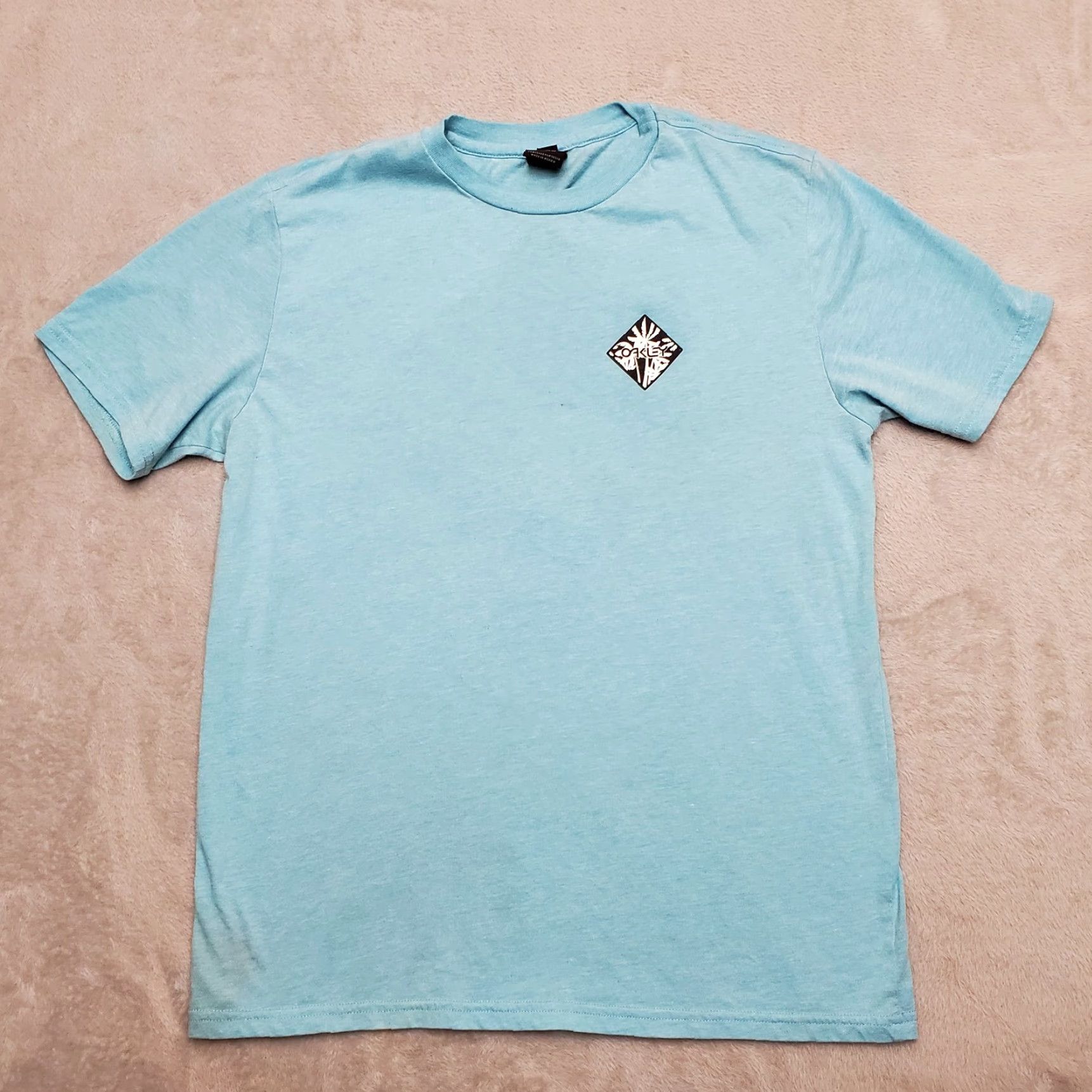 Oakley VINTAGE Oakley Shirt Mens S Blue Short Sleeve Crewneck Palm Trees Spellout Size US S / EU 44-46 / 1 - 2 Thumbnail