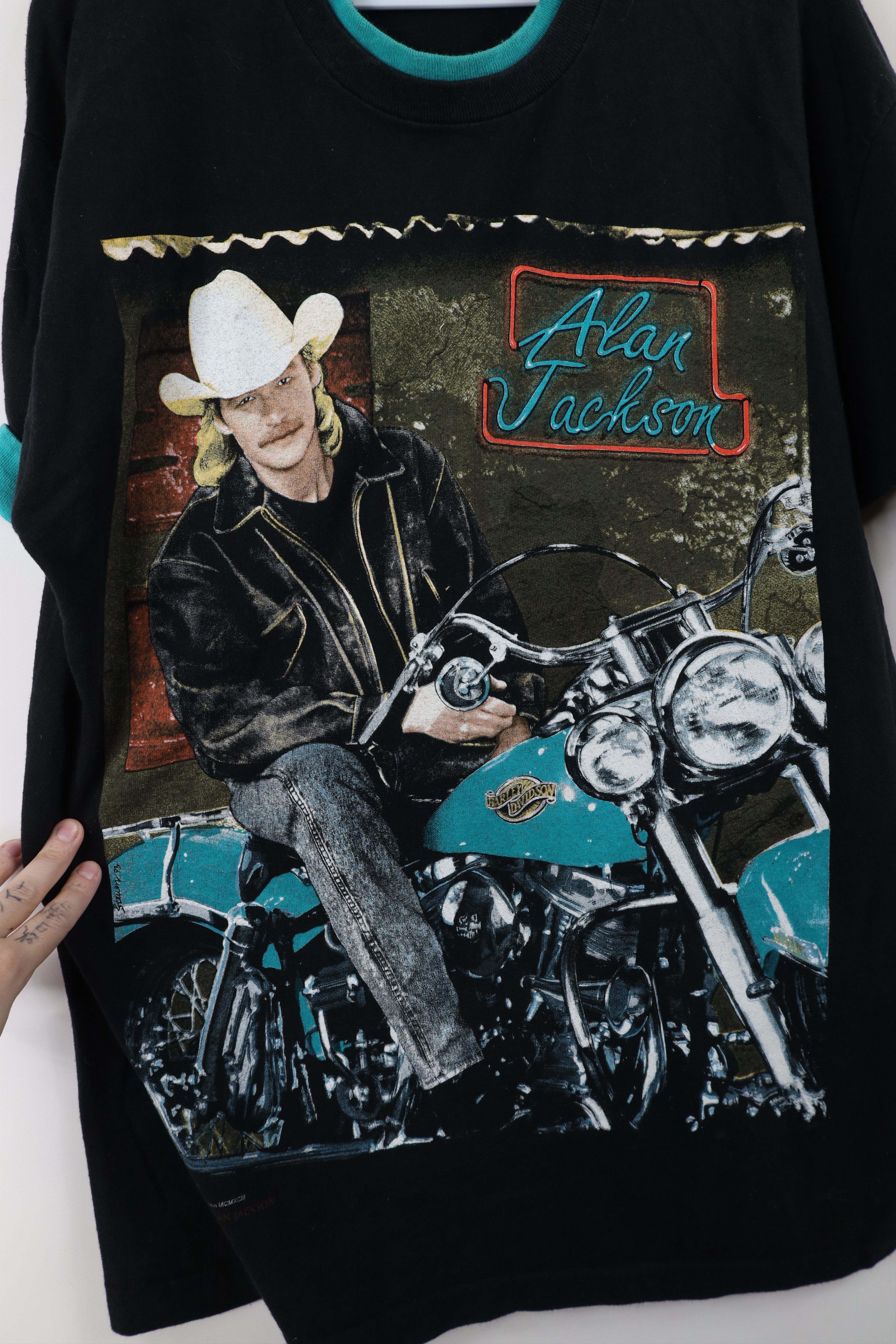 Vintage Vintage 90s Country Music Alan Jackson Band T-Shirt USA Size US L / EU 52-54 / 3 - 5 Thumbnail