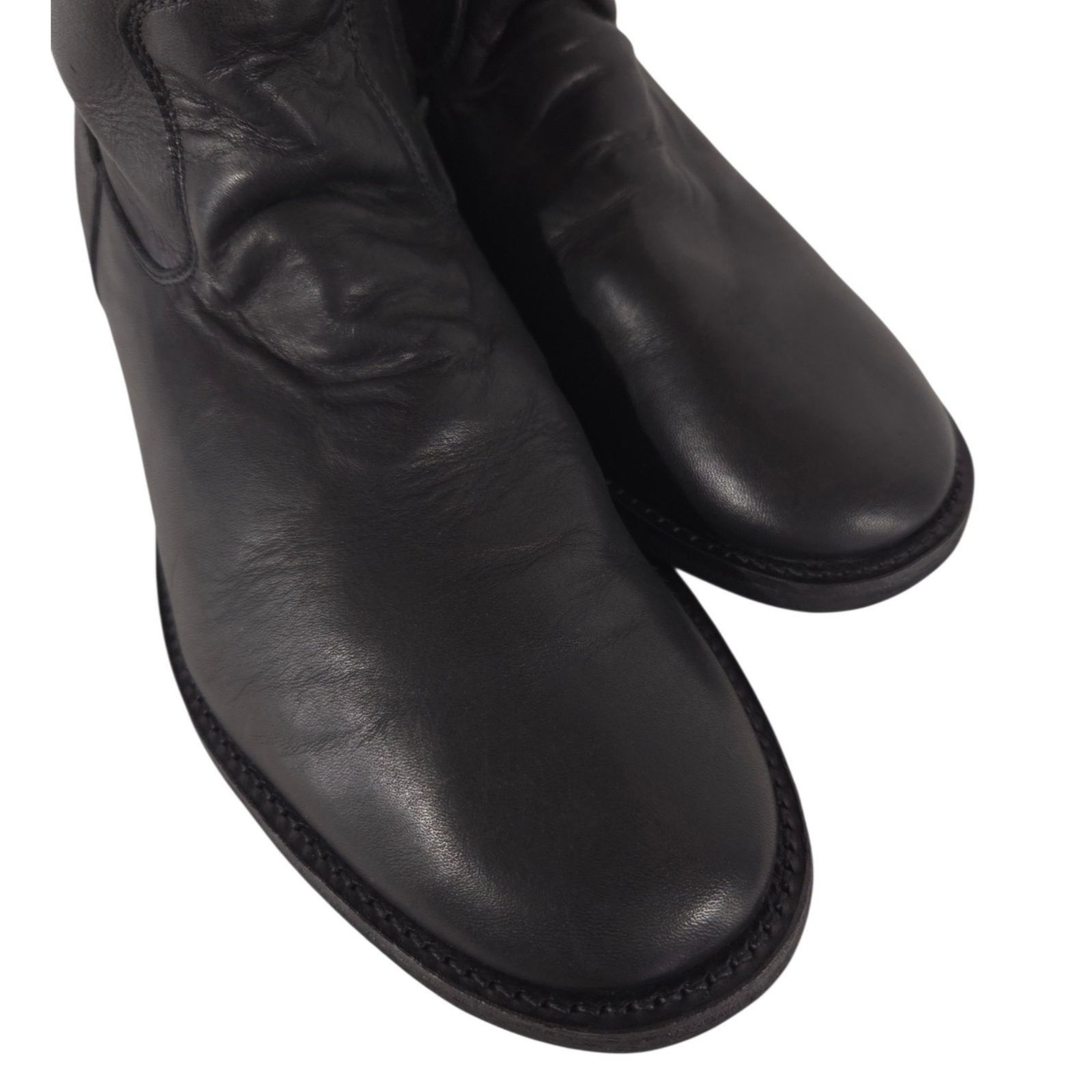 Yohji Yamamoto Yohji Yamamoto Pour Homme Embroidered Wool Cuff Boots US 11 Size US 11 / EU 44 - 4 Thumbnail