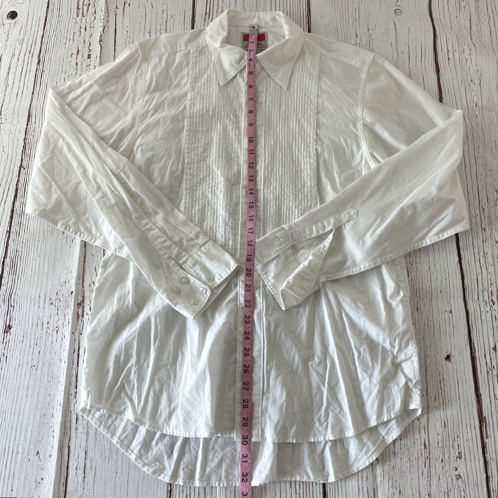 Wrangler Wrangler Shirt Mens L White Solid Long Sleeve Button-Up Size US L / EU 52-54 / 3 - 3 Thumbnail