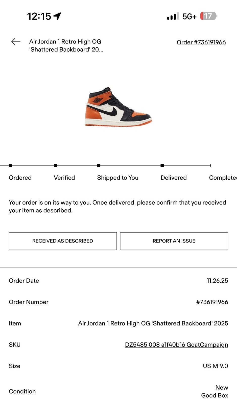 Jordan Brand Jordan 1 OG shattered backboard 2025 Size US 9 / EU 42 - 7 Thumbnail