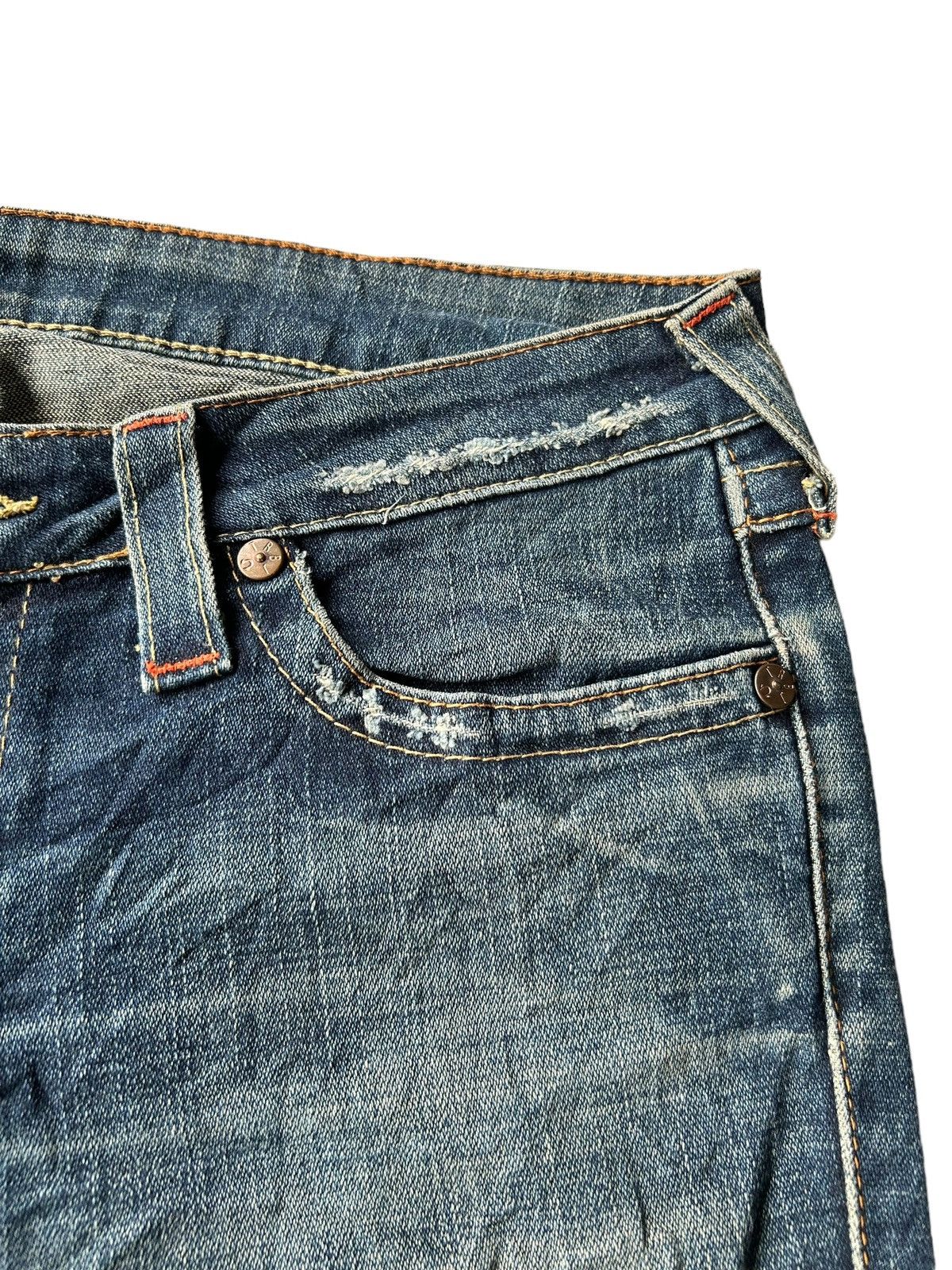 True Religion True Religion Flare Distressed Denim Made in Usa ☠️ Size US 34 / EU 50 - 4 Thumbnail
