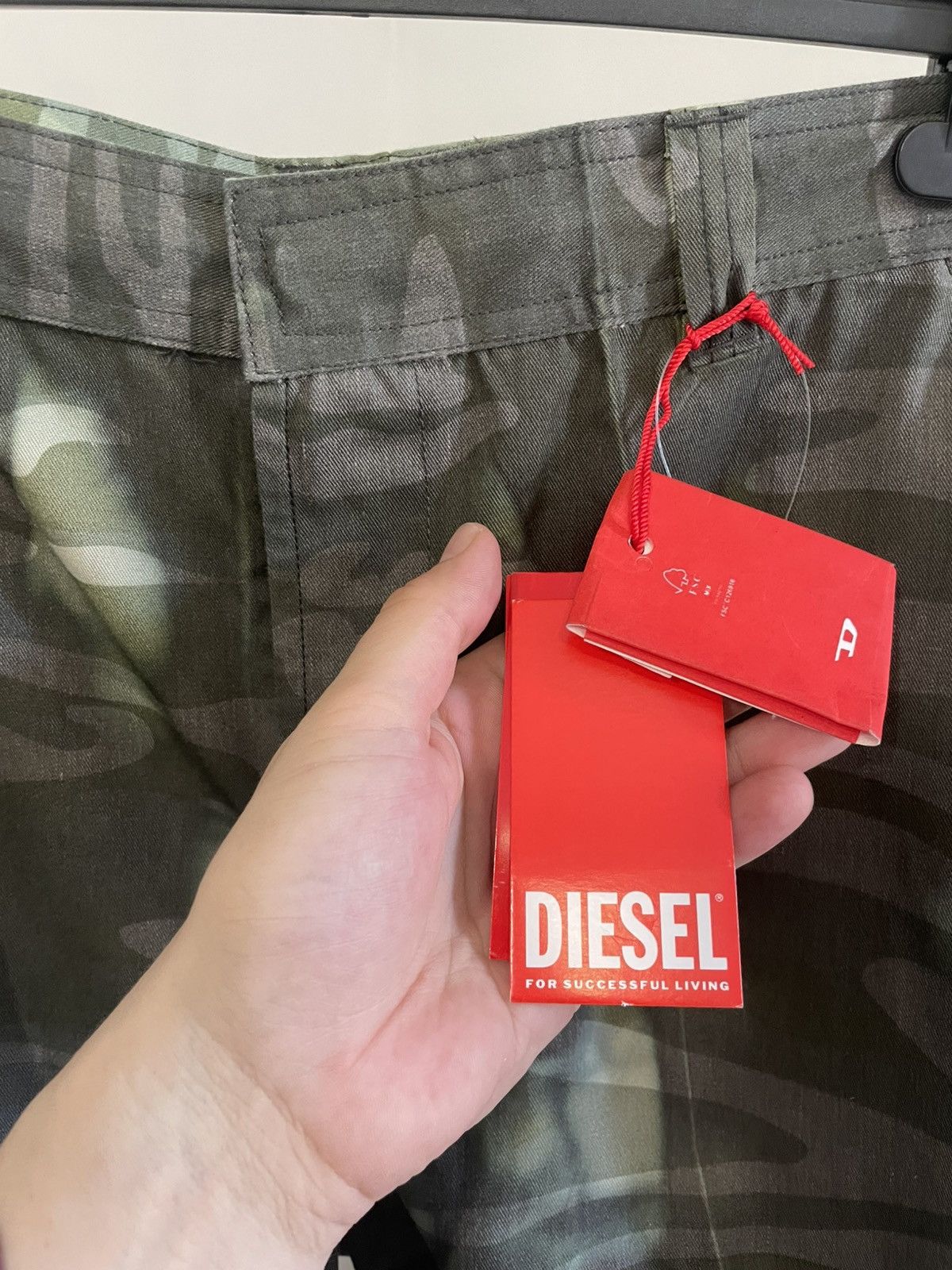 Diesel Diesel Creased Camo cargo Pants Size US 31 - 3 Thumbnail