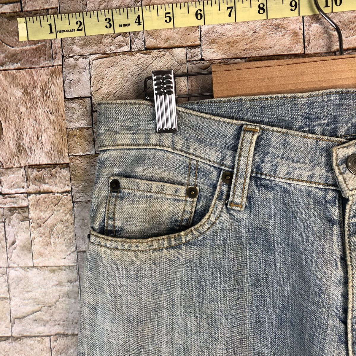 Japanese Brand Uniqlo japan vintage faded Blue Denim Pants #A955 Size US 30 / EU 46 - 8 Thumbnail