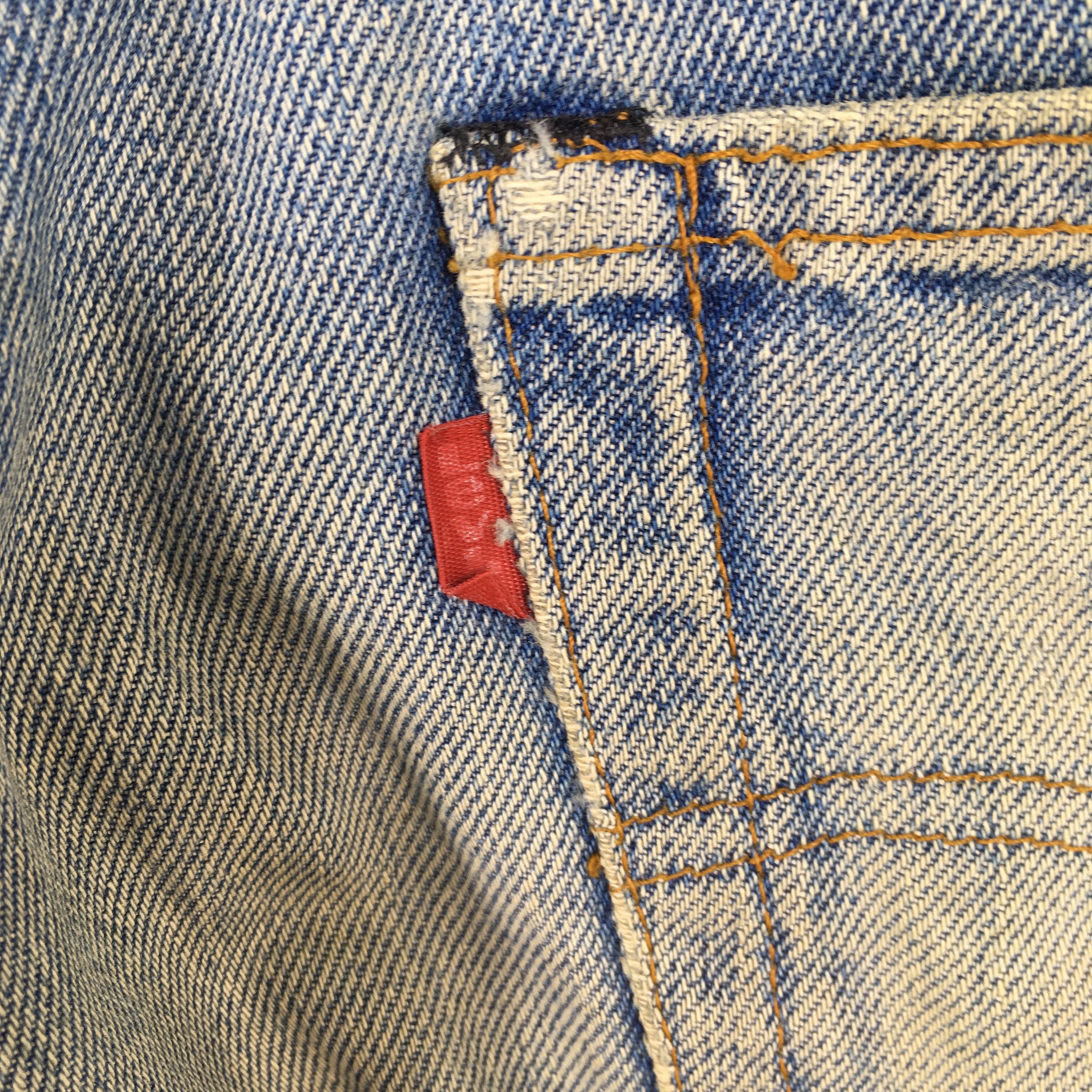 Levi's Size 31x28.5 Vintage 70s Levi's 501 Selvedge Jeans S1254 Size US 31 - 12 Thumbnail