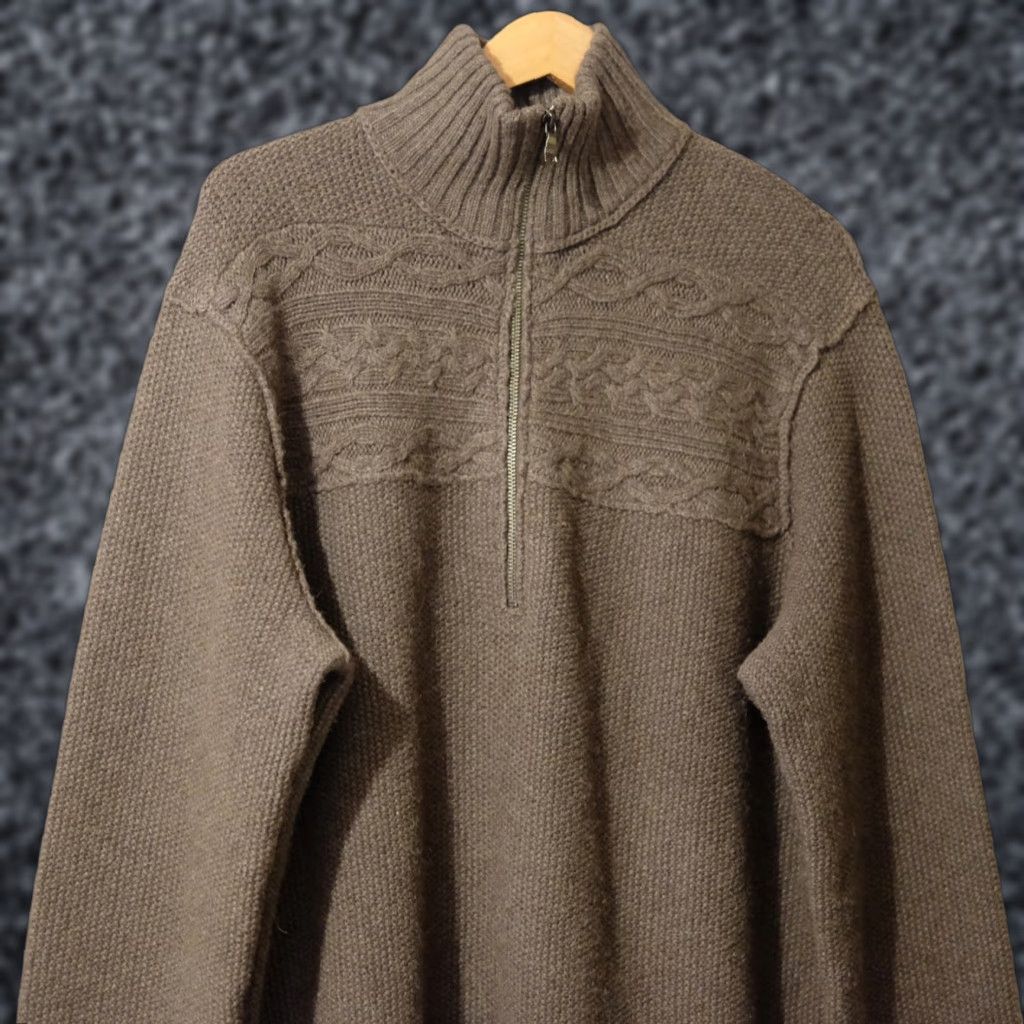 Banana Republic Banana Republic Heritage Wool/Acrylic/Alpaca Sweater Green Men's XL #H85-31 Navy? Size US XL / EU 56 / 4 - 1 Thumbnail
