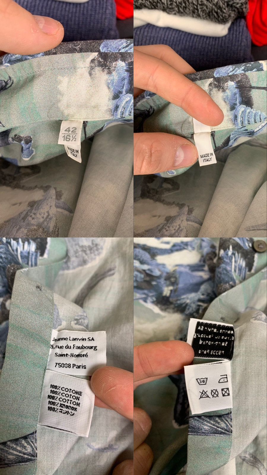Lanvin Lanvin Hawaiian Dino Vacation Short Sleeve Button Up Shirt Size US M / EU 48-50 / 2 - 6 Thumbnail