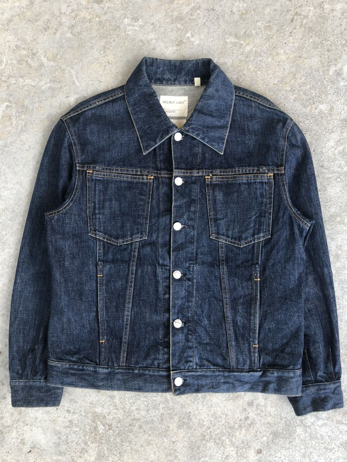 Helmut Lang Helmut Lang SS2003 Denim/Leather jacket. | Grailed