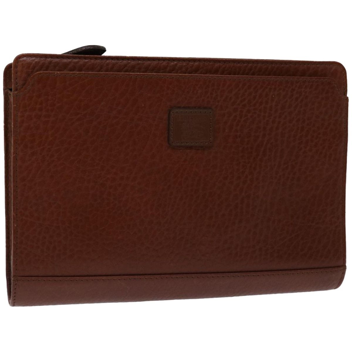 Burberry Brown Leather Clutch Bag (Pre-Owned) Size ONE SIZE - 1 Thumbnail