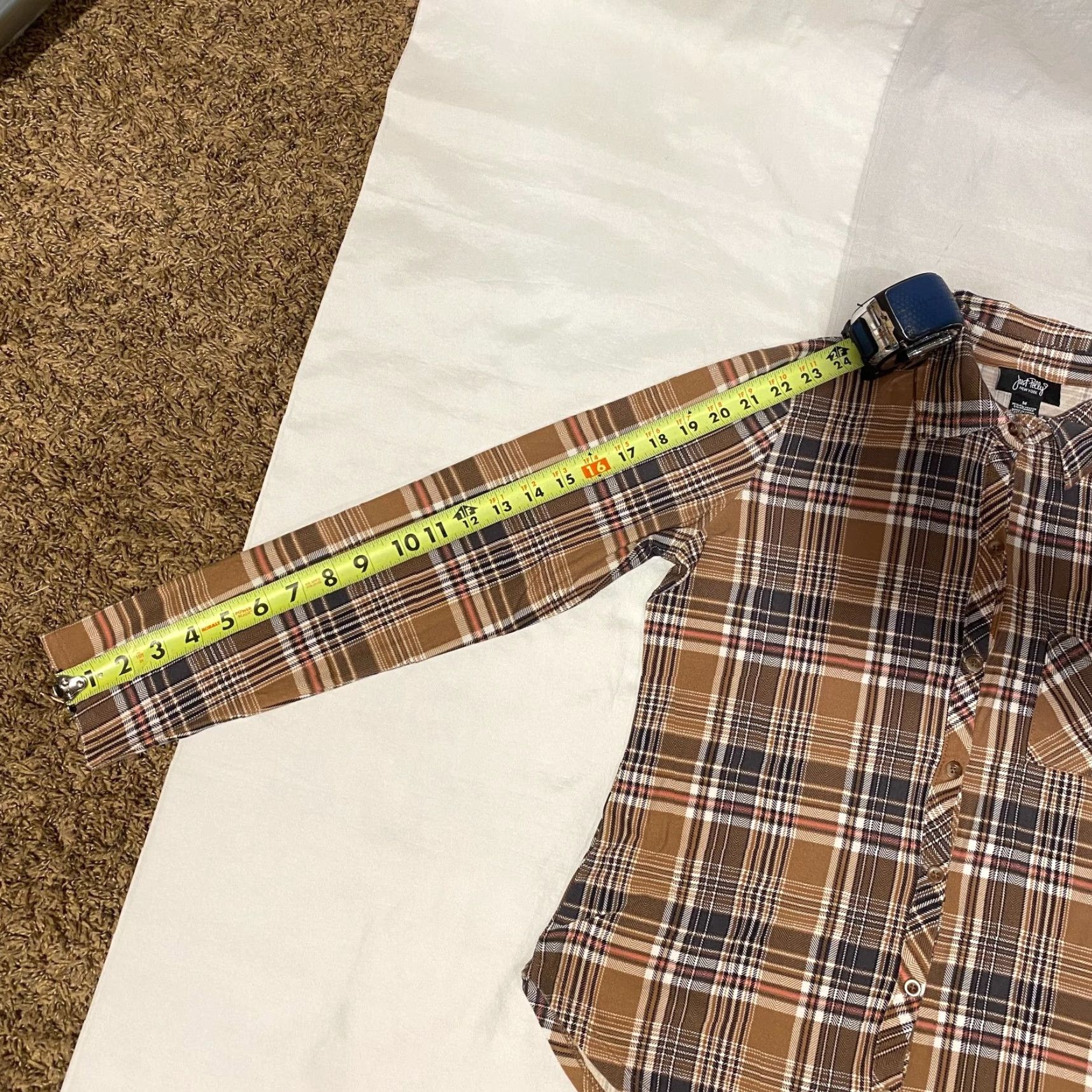 Pinko VINTAGE Just Polly New York Plaid Shirt Button-Up Long Sleeve M Brown Women Womens Regular Size M / US 6-8 / IT 42-44 - 4 Thumbnail