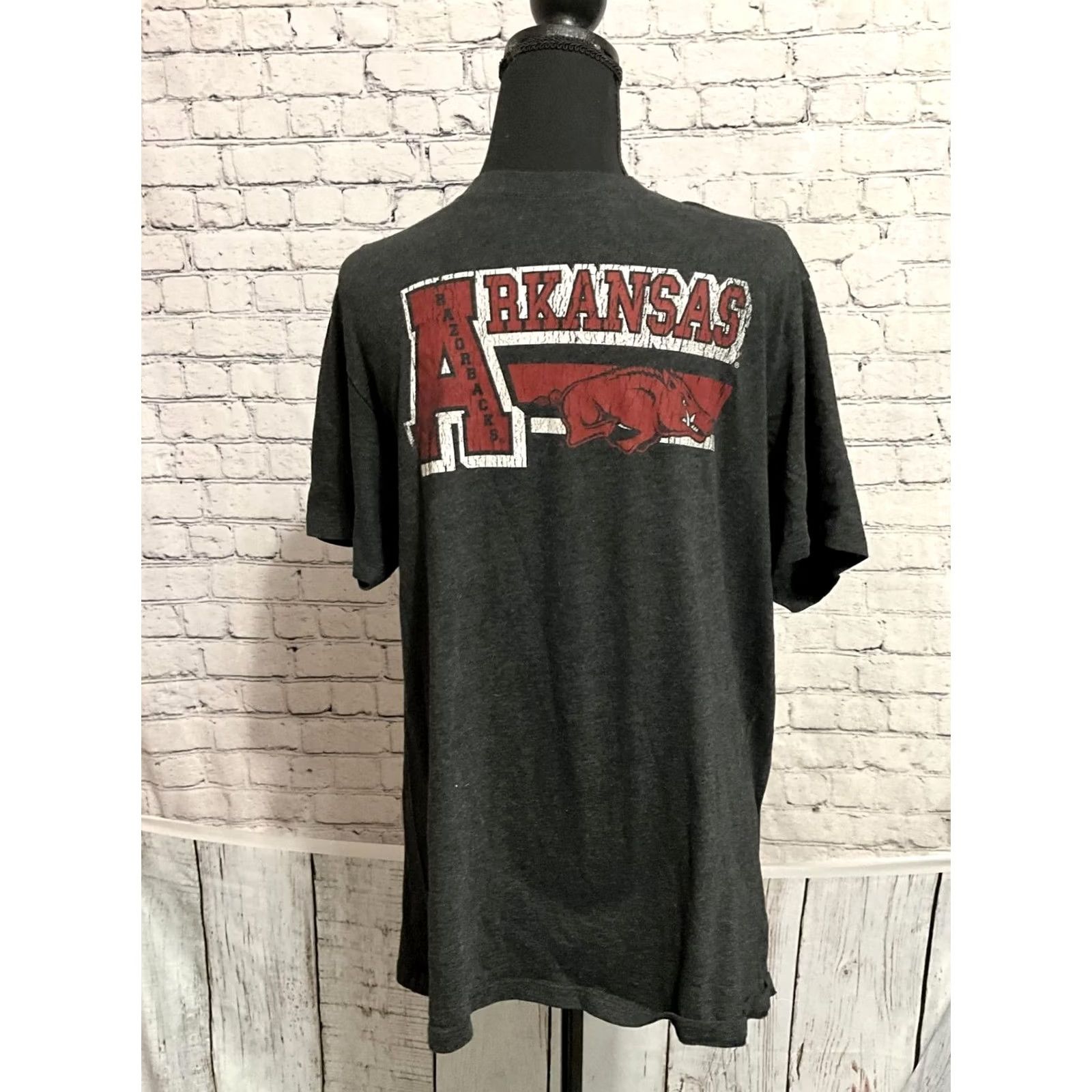 47 47 Brand Razorbacks Graphic T-Shirt Men L Black Crew Neck Cotton Polyester Sports Shirt Size US L / EU 52-54 / 3 - 6 Thumbnail
