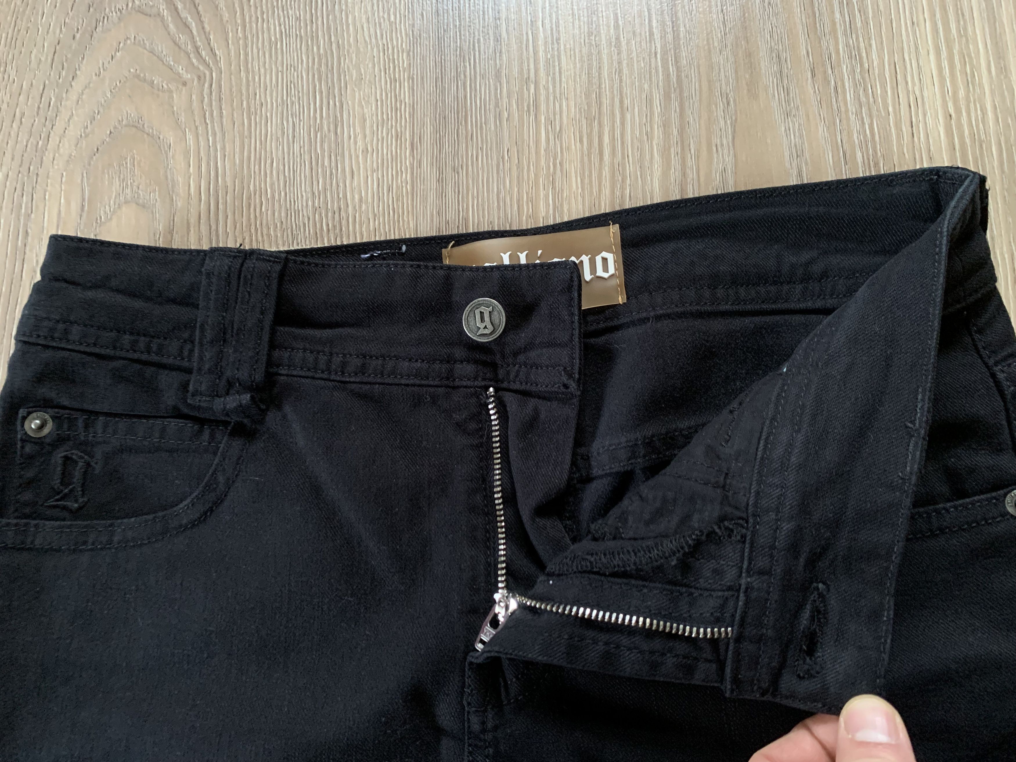 John Galliano Vintage Black Women's Jeans Wirh Glitter