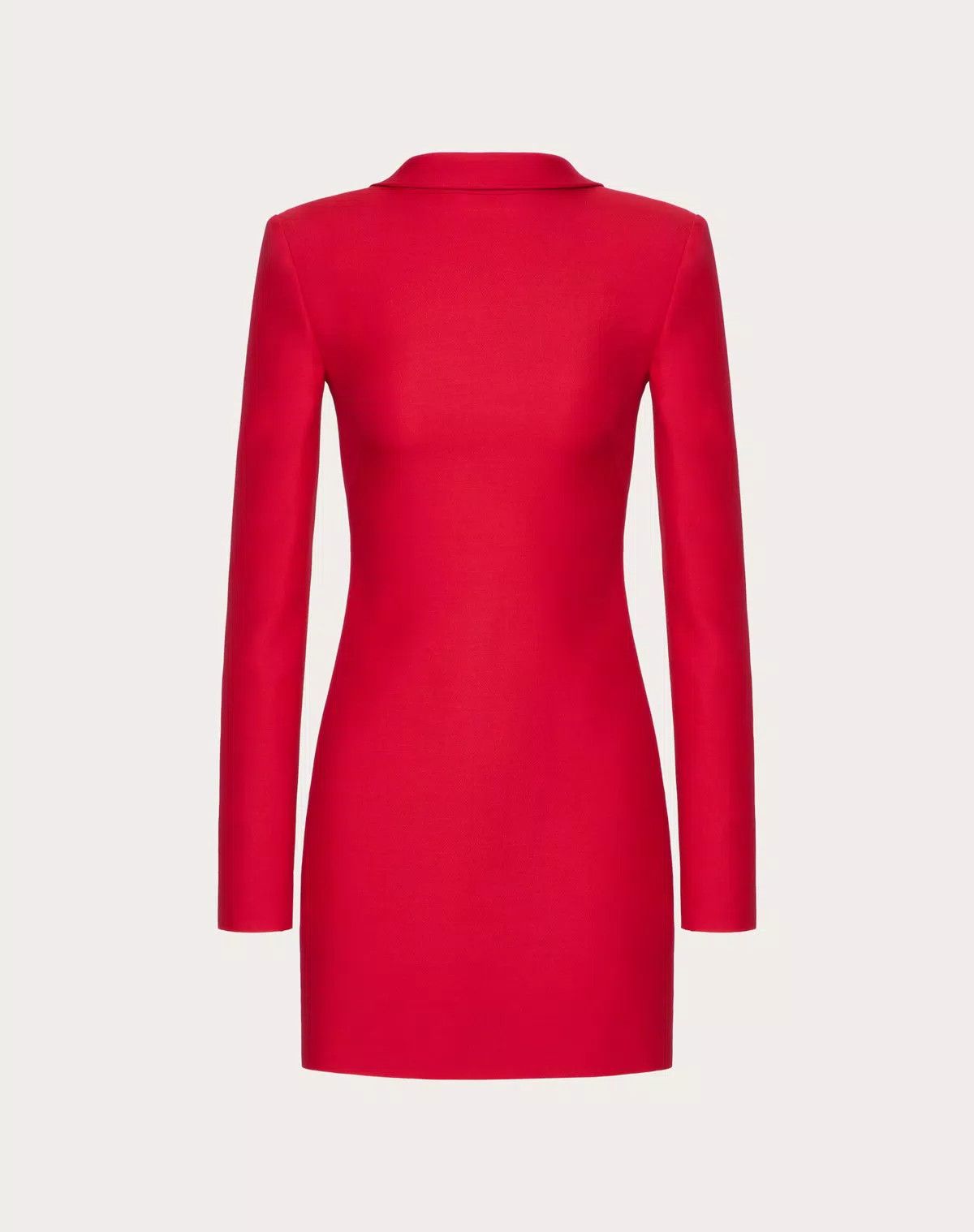 Valentino o1s1wg110426 Crepe Couture Short Dress in Red Size S / US 4 / IT 40 - 1 Thumbnail