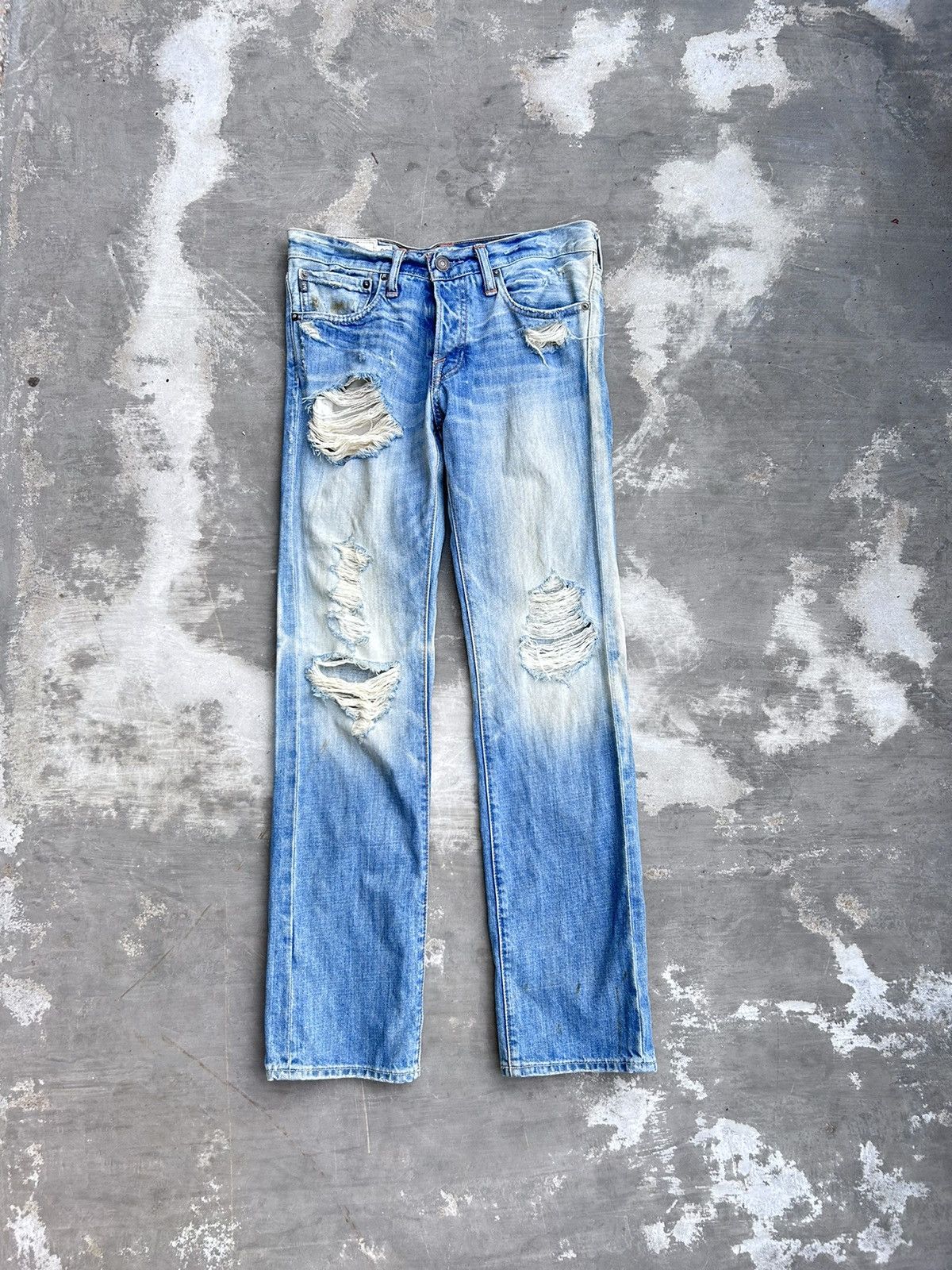 Abercrombie & Fitch × Vintage Abercrombie & Fitch Distressed Denim Size US 33 - 2 Thumbnail