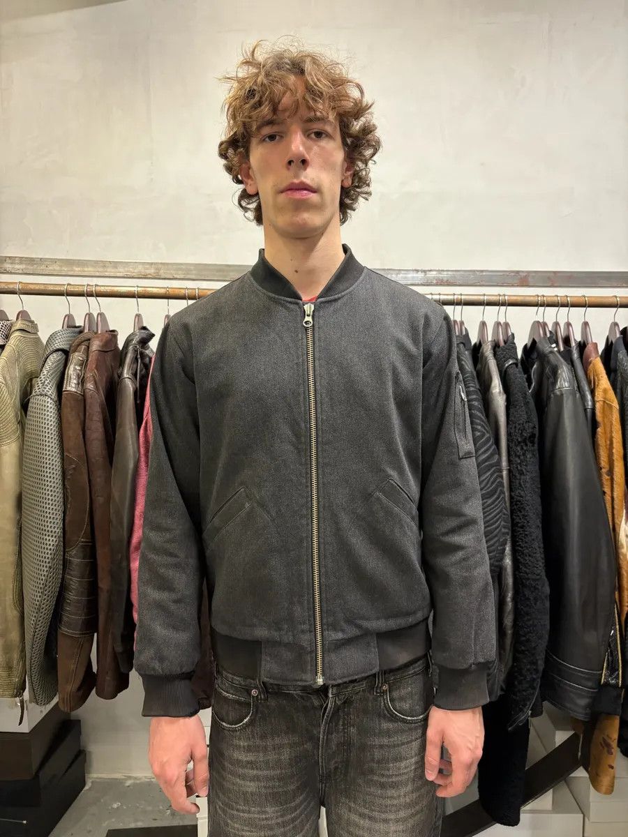 Our Legacy Our Legacy Grey Wool Bomber Jacket Size US M / EU 48-50 / 2 - 2 Thumbnail