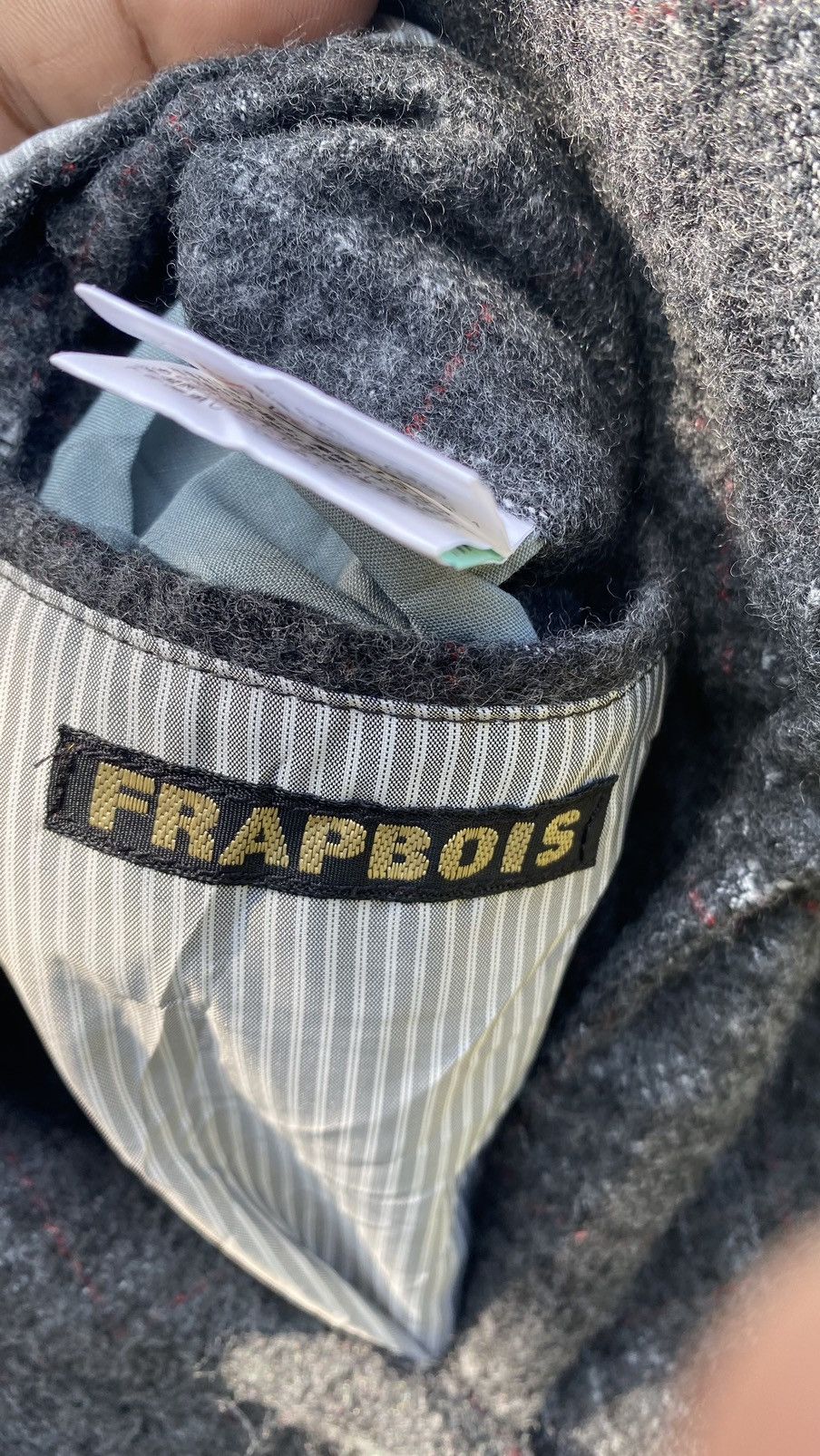 Frapbois Issey Miyake Frapbois Plaid Long Coat Size ONE SIZE - 15 Thumbnail