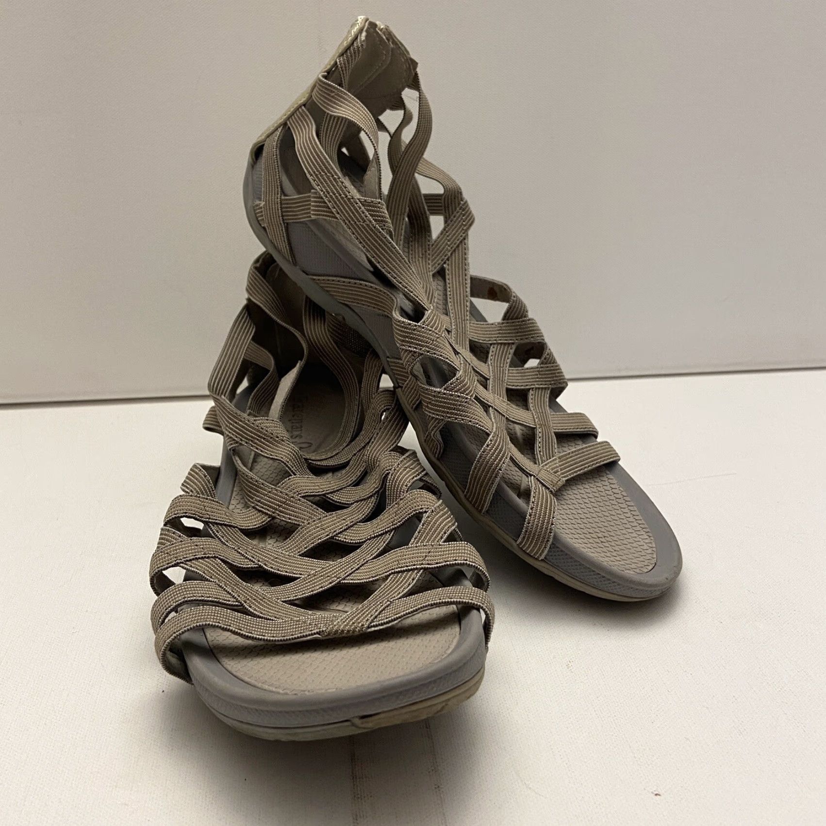 Vintage VINTAGE Barestraps Sandals Women's Sandal 8.5 Gray Zipper Closure Womens Zip Back Marked Details Size US 8.5 / IT 38.5 - 2 Thumbnail
