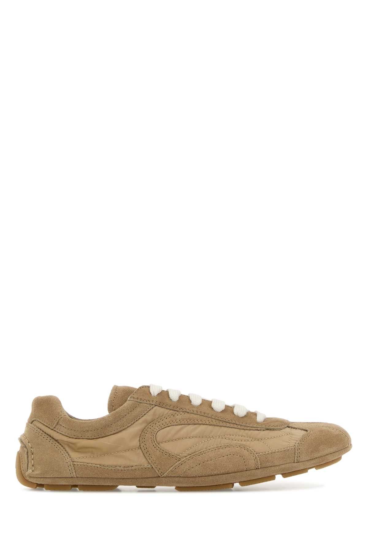Prada Beige Suede And Re-Nylon Montecarlo Re-Edition 2005 Sneakers Size US 9 / IT 39 - 1 Thumbnail