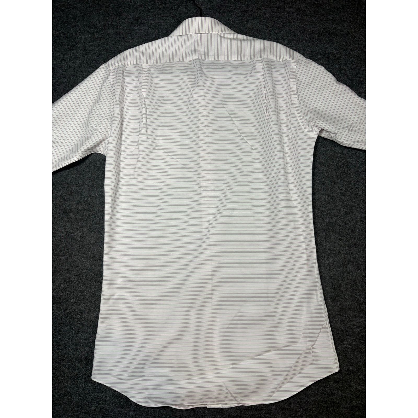 Paul Fredrick Paul Fredrick Shirt Men 15-32 Slim Fit White Pink Stripe0491 Size US S / EU 44-46 / 1 - 2 Thumbnail
