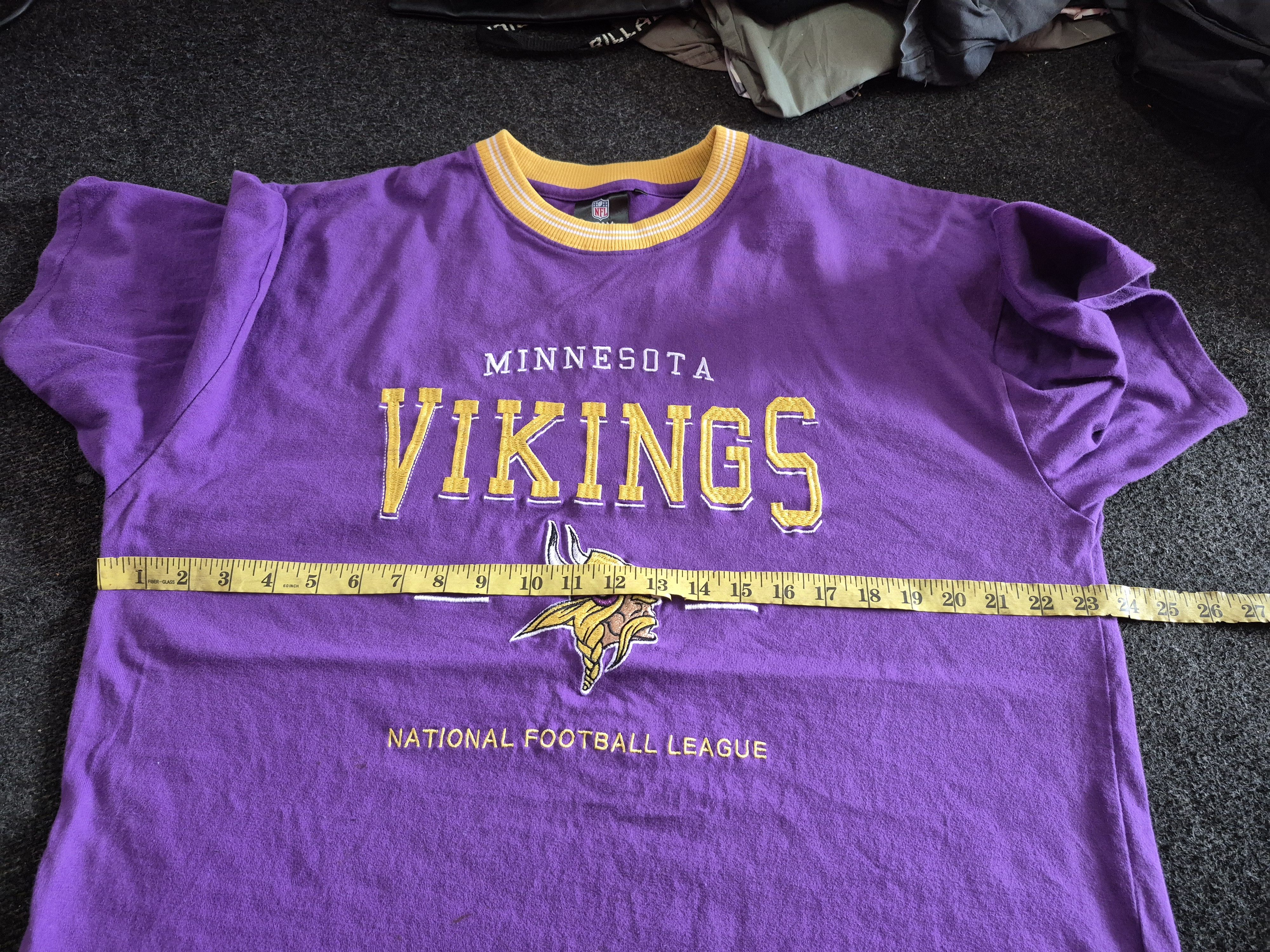NFL 🔥 Wego Japan NFL Minnesota Vikings Tee American Sport Size US L / EU 52-54 / 3 - 8 Thumbnail