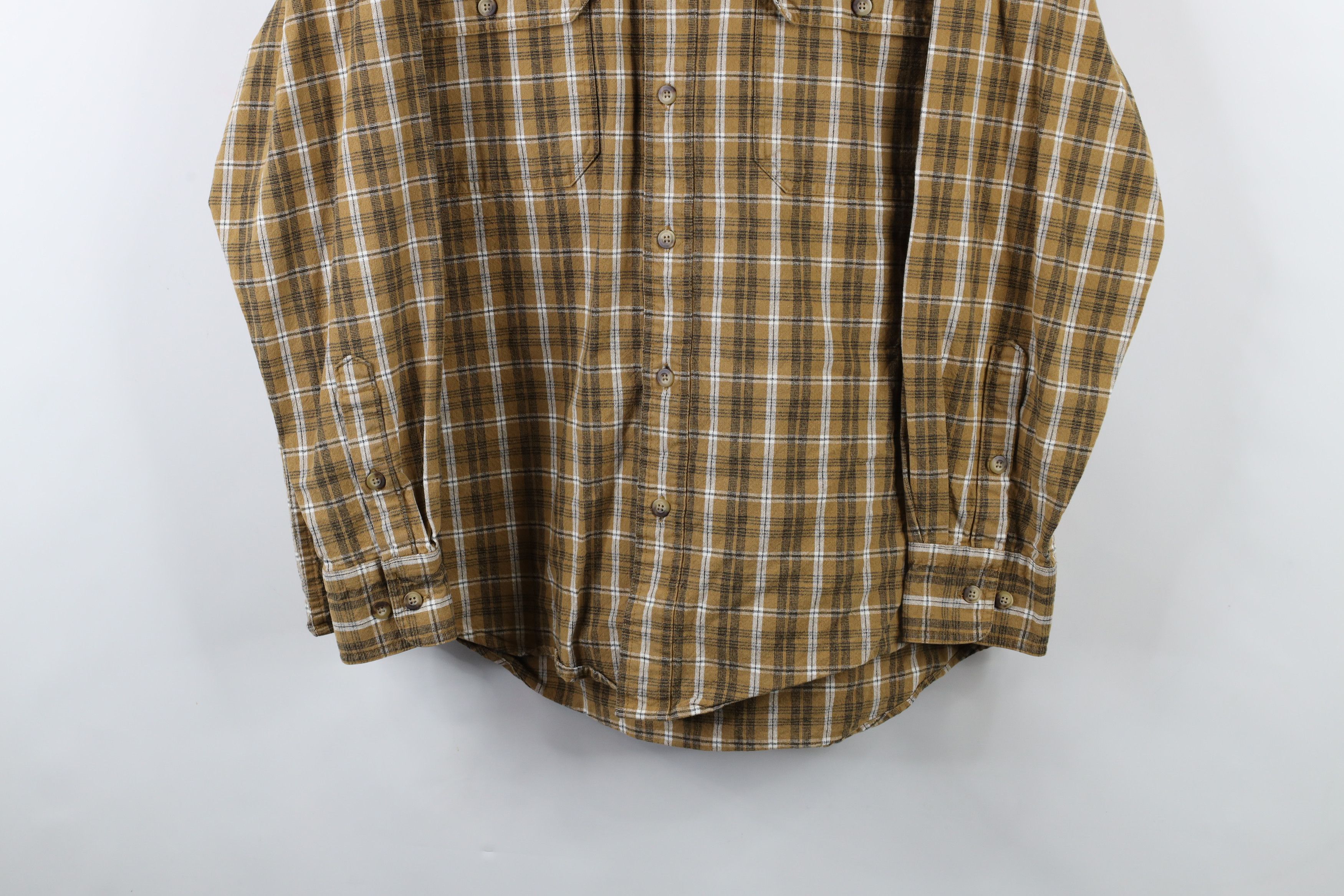 Cabelas × Vintage Vintage 90s Cabelas Heavyweight Pocket Collared Button Shirt Size US L / EU 52-54 / 3 - 3 Thumbnail