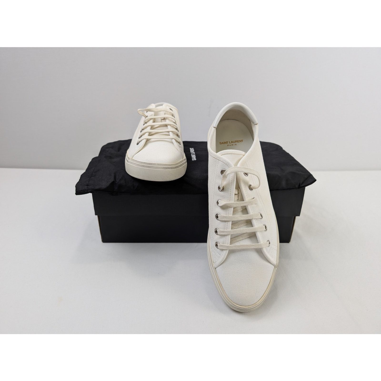 Saint Laurent Paris o1rshd1 Malibu L T Sneakers SL SIG in Blanc Size US 10.5 / EU 43-44 - 19 Thumbnail