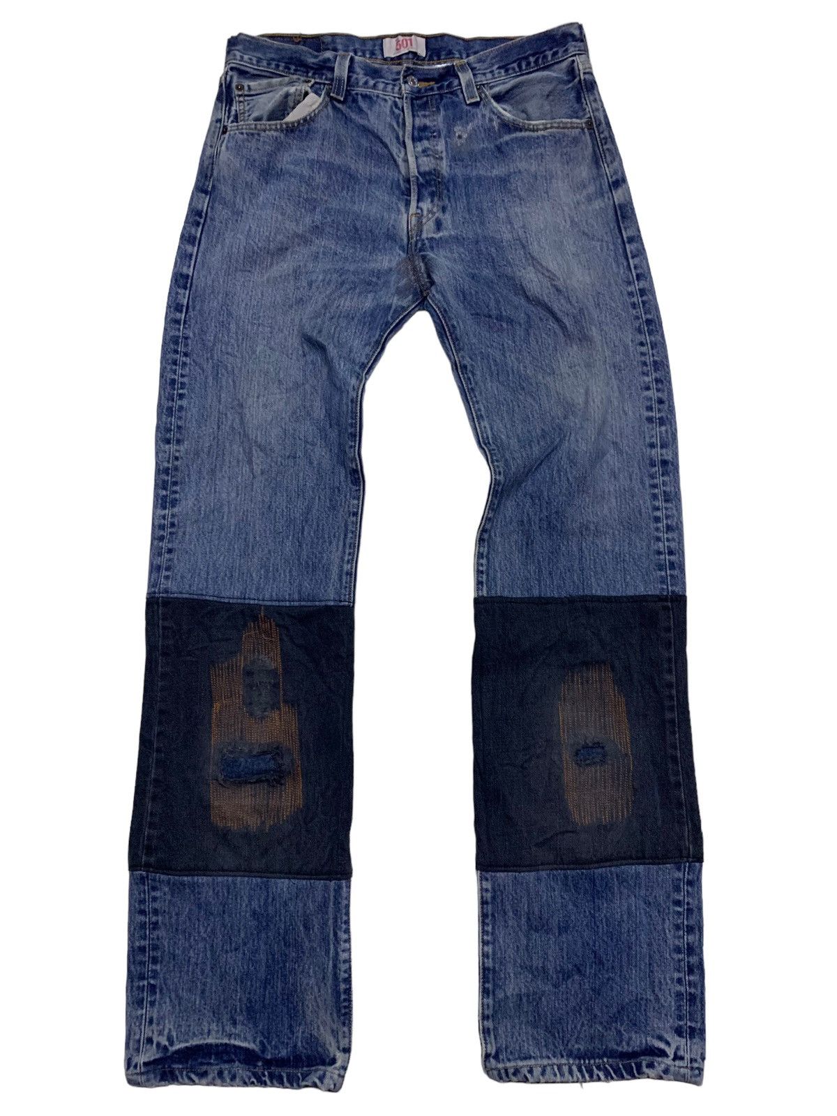 Levi's Vintage Clothing Levis Distressed denim custom Size US 34 / EU 50 - 2 Thumbnail