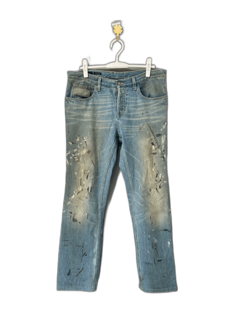Gucci Gucci Splatter Denim Pants Size 50-2505 Size US 44 / EU 60 - 1 Thumbnail