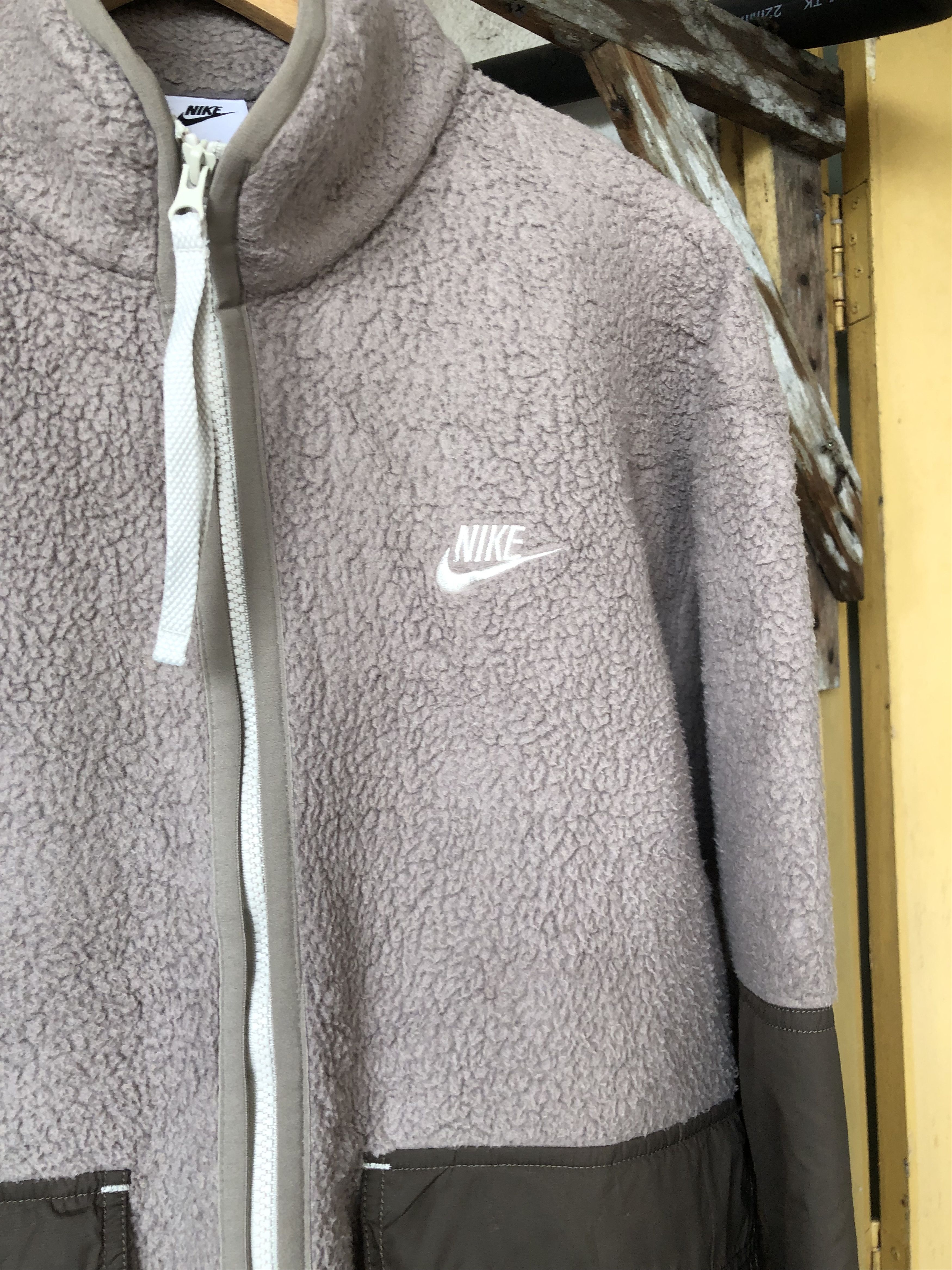 Nike Nike Pinwhell Two Tone Deep Pile Fleece Jacket Size US XL / EU 56 / 4 - 6 Thumbnail