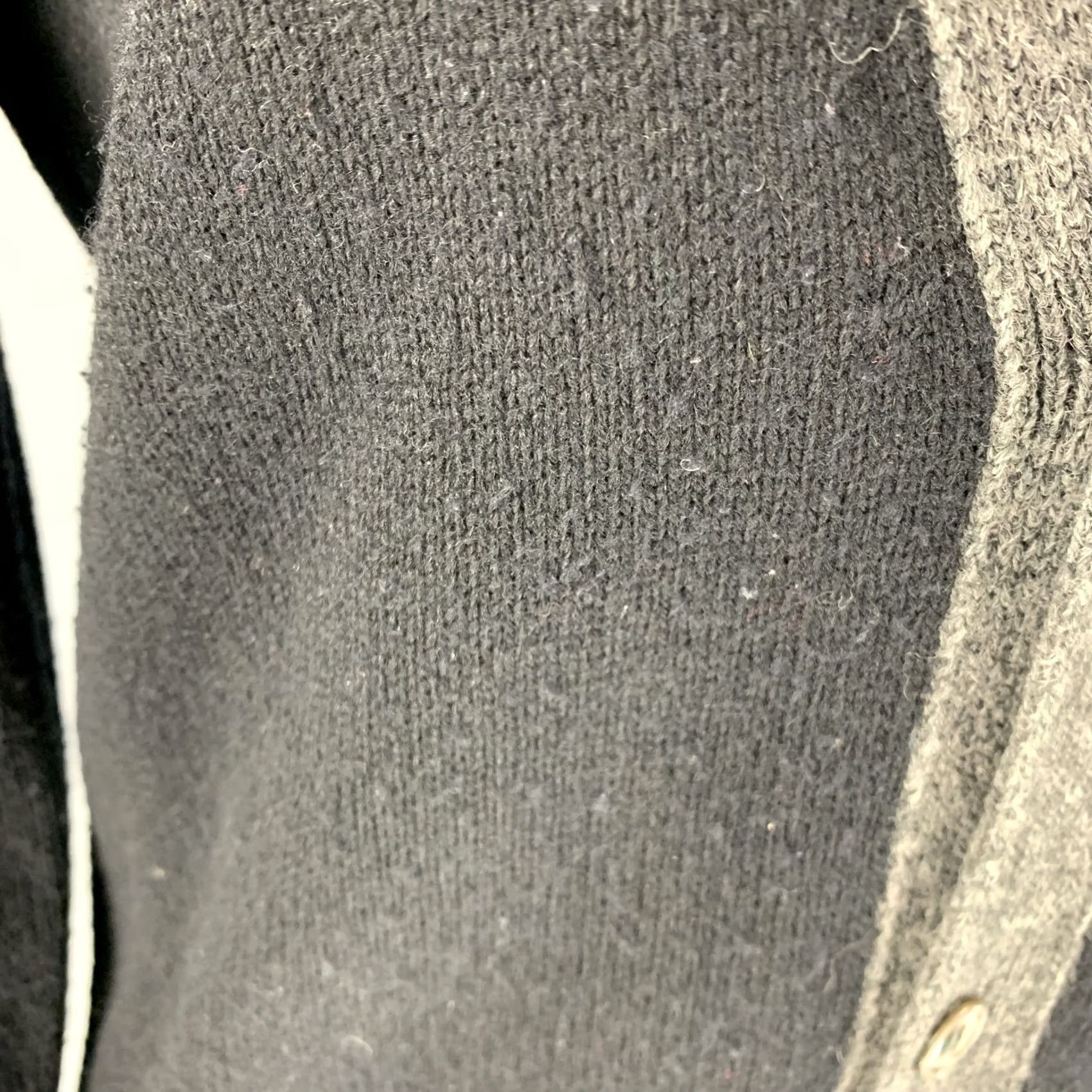 Comme des Garcons Girl VINTAGE COMME des GARCONS 1980s Cardigan S Black Wool Knit Buttoned Womens Size S / US 4 / IT 40 - 4 Thumbnail