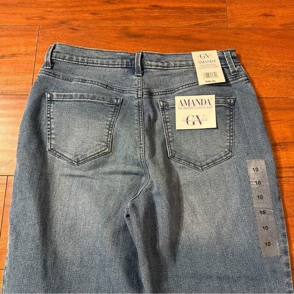Gloria Vanderbilt Gloria Vanderbilt Classic Straight Leg Amanda Blue Jeans 10 Size 30" / US 8 / IT 44 - 7 Thumbnail