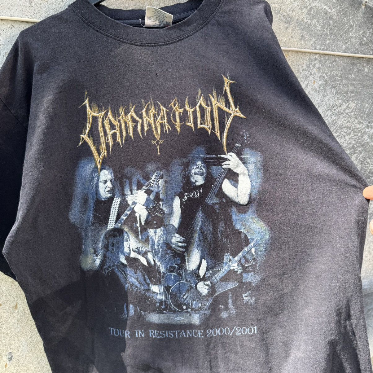 Band Tees Vintage Damnation Polish Thrashed Metal Band Tee Washed Size US L / EU 52-54 / 3 - 9 Thumbnail