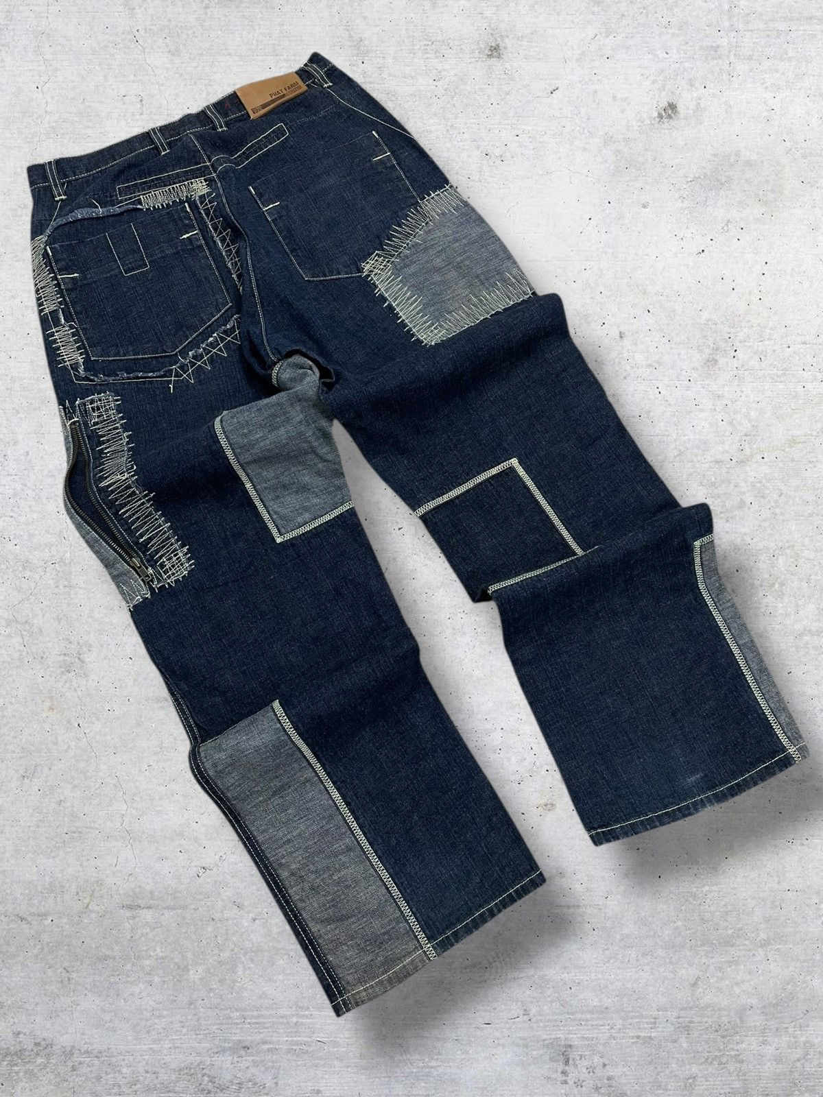 Hysteric Glamour VINTAGE PHAT FARM 90S OG JAPAN DESIGNER PATCHWORK DENIM Size US 32 / EU 48 - 10 Thumbnail