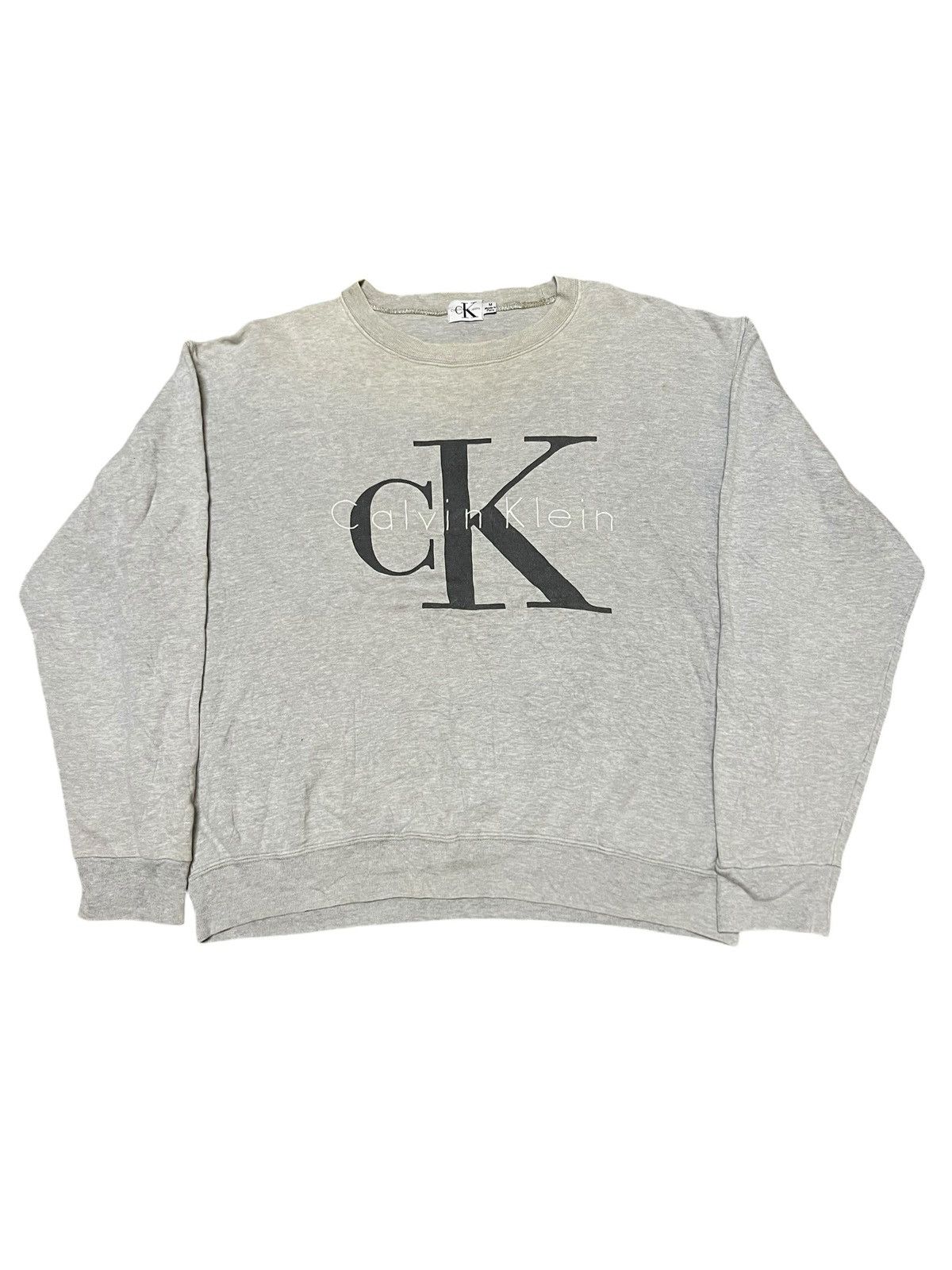 Calvin Klein Vintage 90s Calvin Klein Spellout Pullover Size US M / EU 48-50 / 2 - 1 Thumbnail