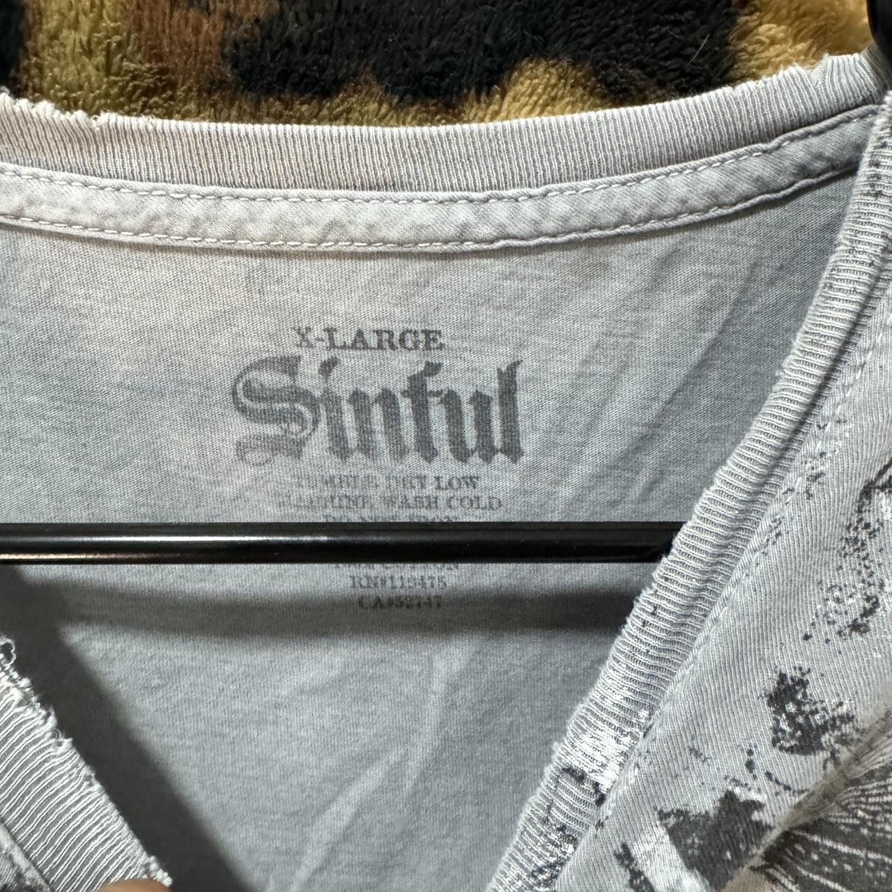 Other Y2K sinful grey shirt #y2k #mallgoth #grunge Size XL / US 12-14 / IT 48-50 - 3 Thumbnail