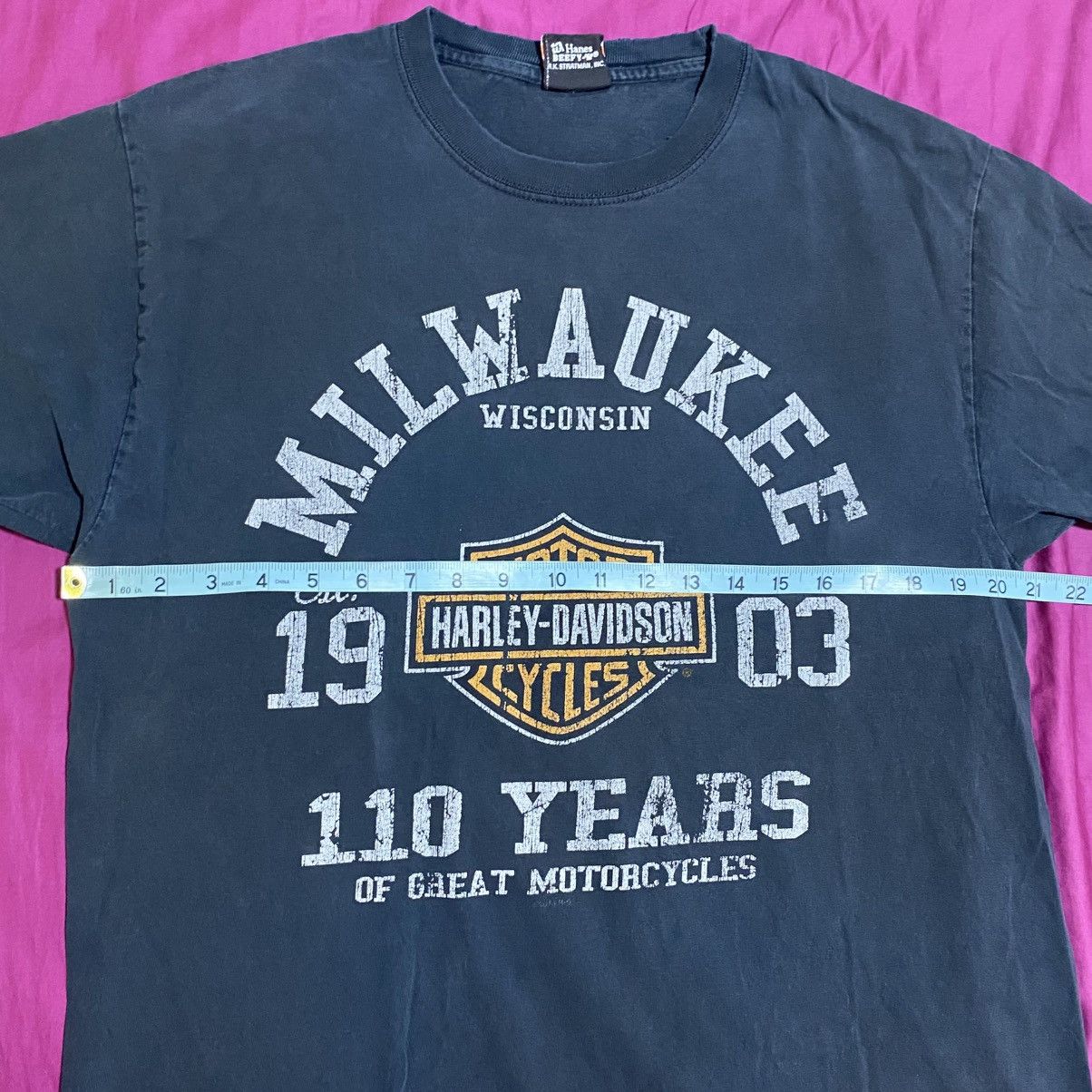 Harley Davidson Vintage Harley Davidson T Shirt L New Berlin Wisconsin Size US L / EU 52-54 / 3 - 7 Thumbnail